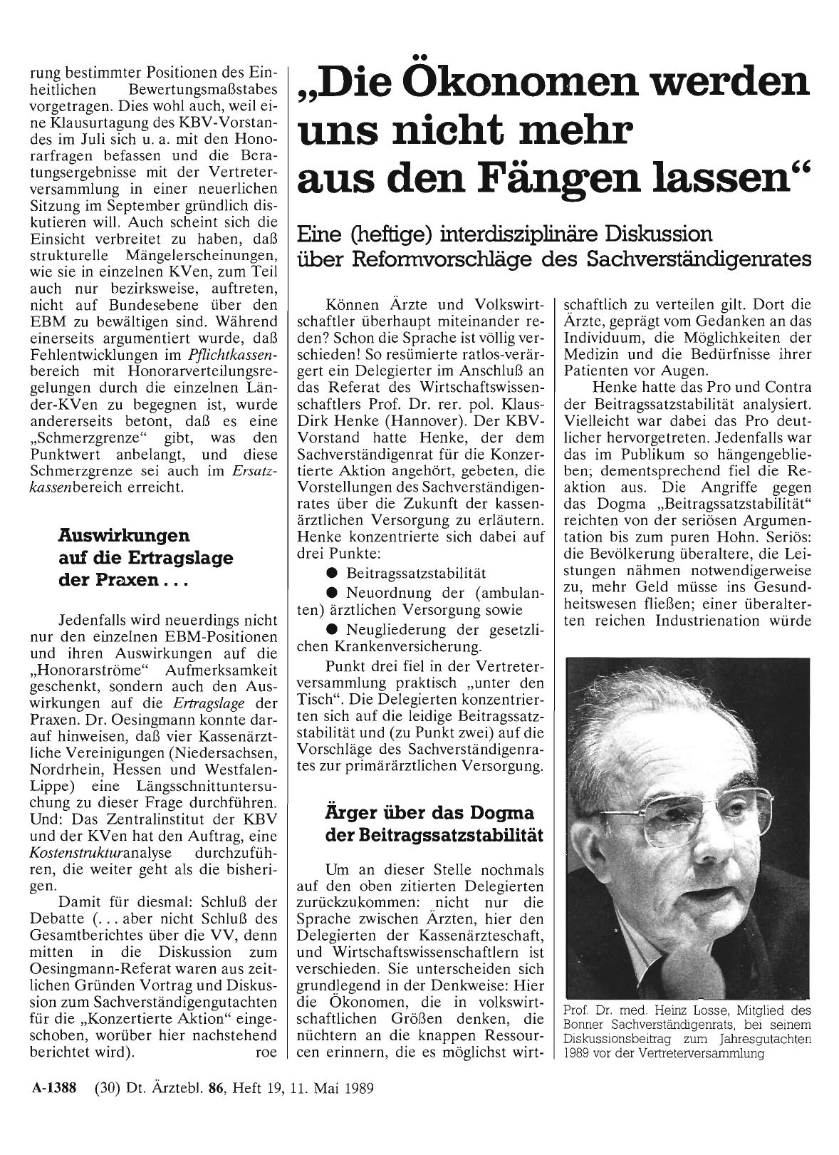 Vorschauseite 1: „Die Ökonomen werden uns nicht mehr aus den Fängen lassen“