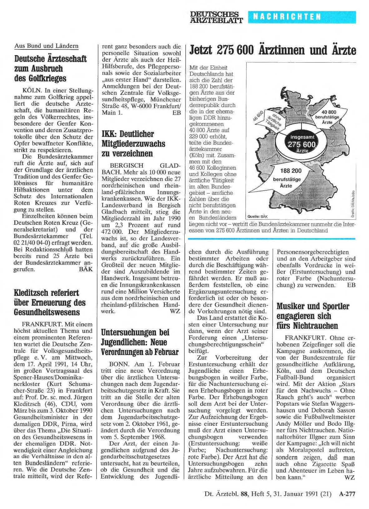 Vorschauseite 1: Kleditzsch referiert über Erneuerung des Gesundheitswesens