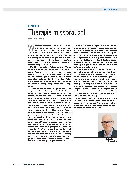 Vorschauseite 1: Semaglutid: Therapie missbraucht