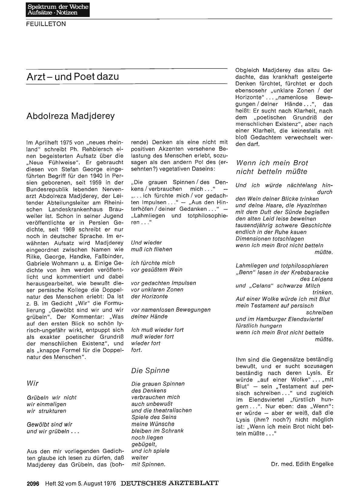 Vorschauseite 1: Abdolreza Madjderey