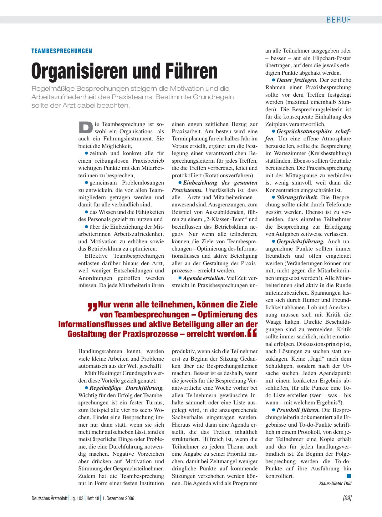 Vorschauseite 1: Teambesprechungen: Organisieren und Führen