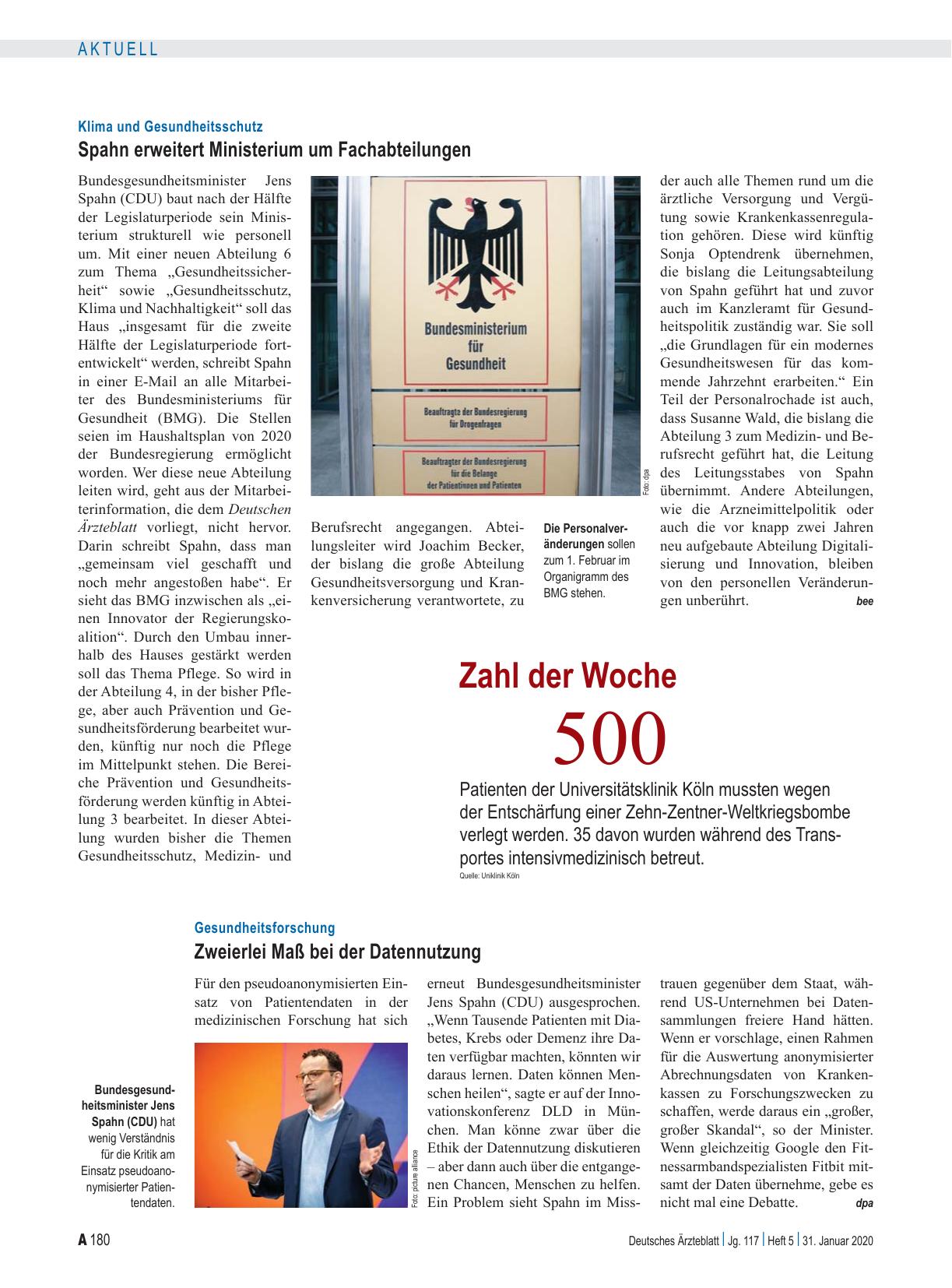 Vorschauseite 1: Gesundheitsforschung: Zweierlei Maß bei der Datennutzung