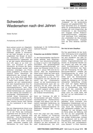 Vorschauseite 1: Schweden: Wiedersehen nach drei Jahren