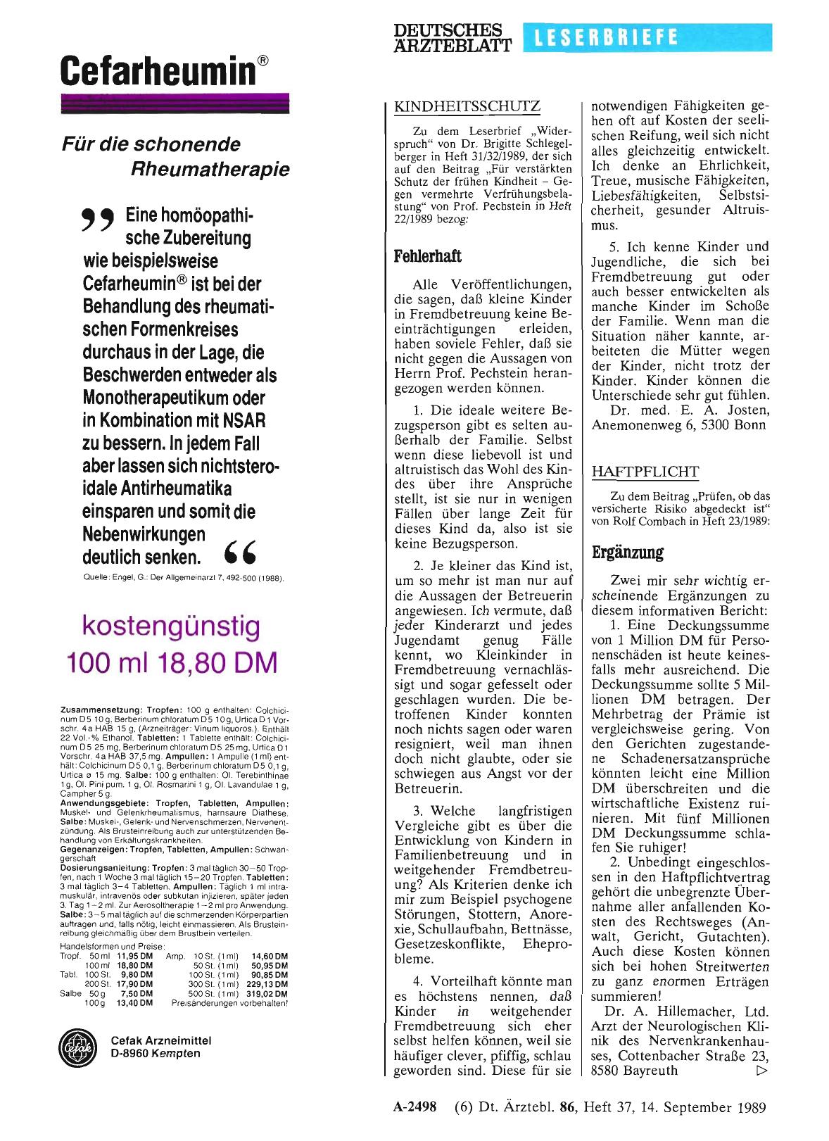 Vorschauseite 1: HAFTPFLICHT: Ergänzung