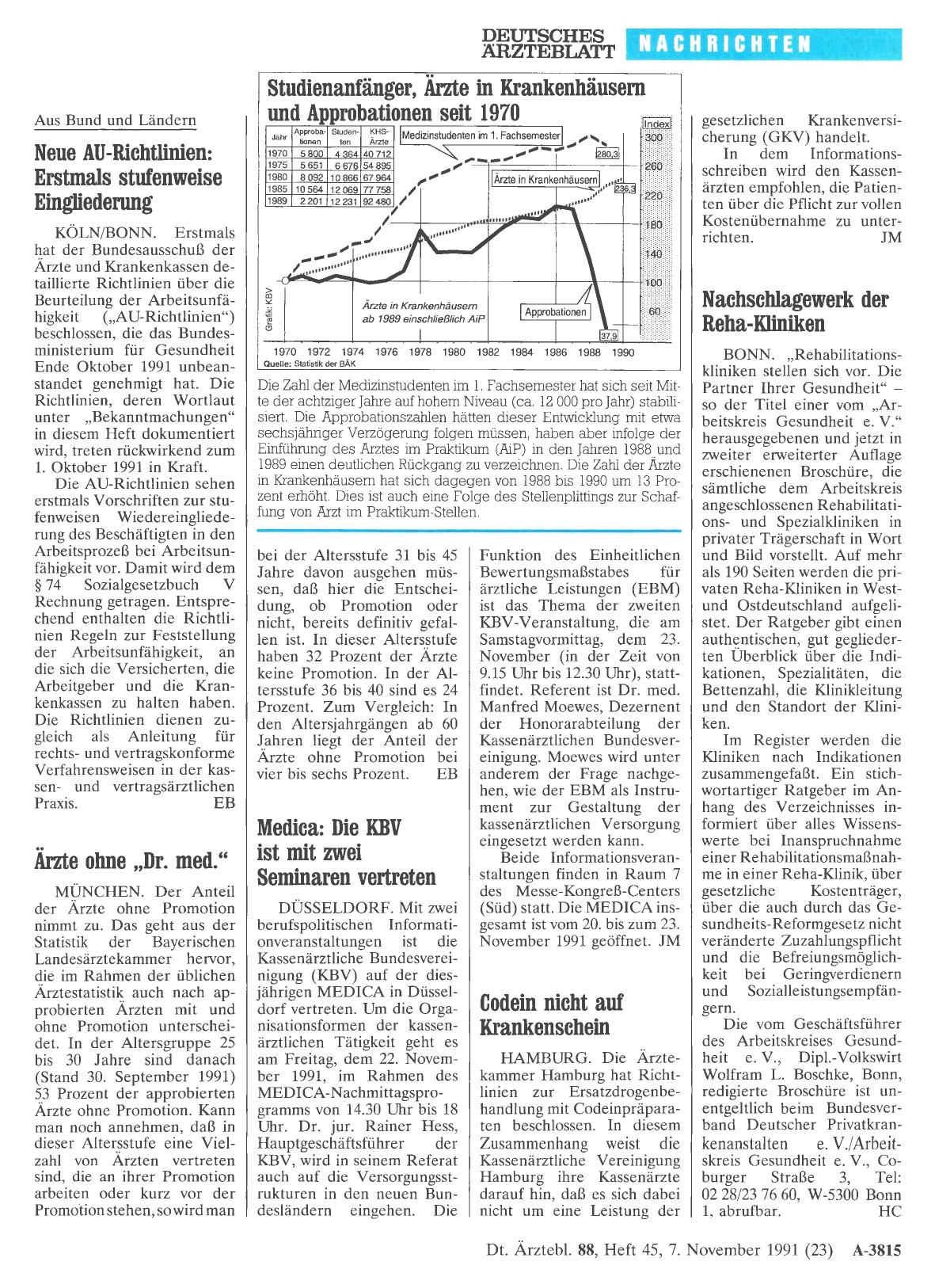 Vorschauseite 1: Ärzte ohne „Dr. med. “