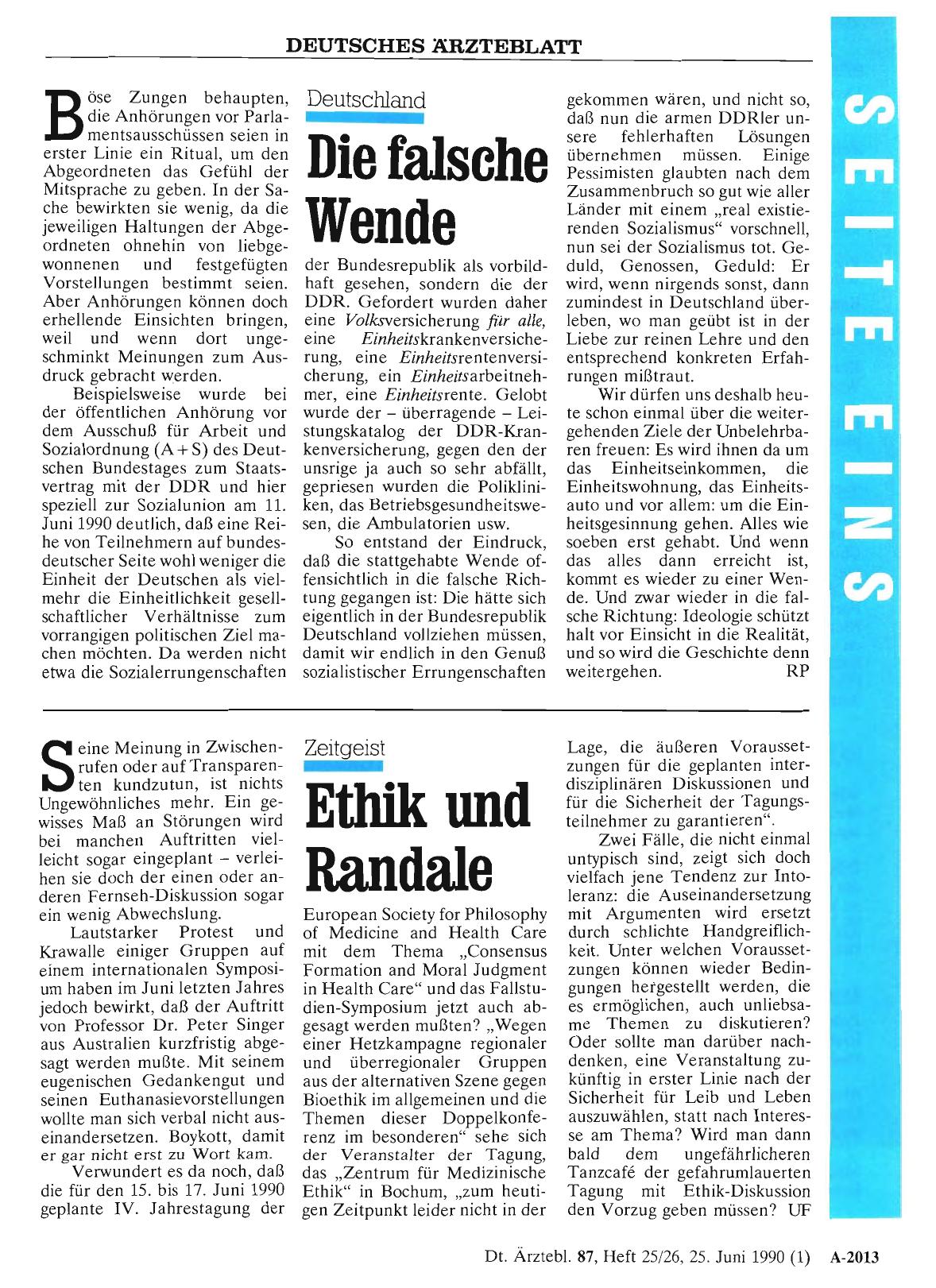 Vorschauseite 1: Deutschland: Die falsche Wende