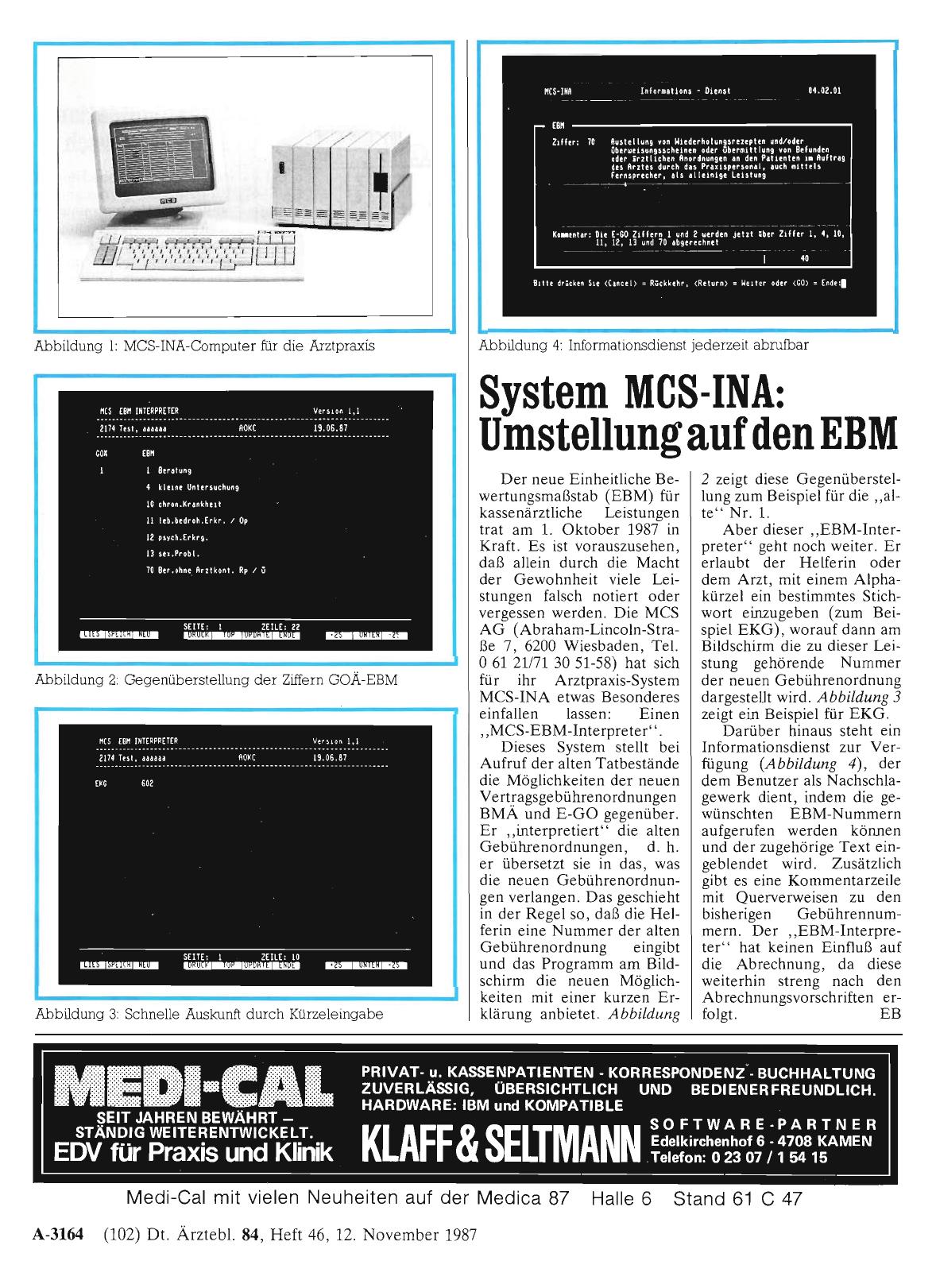 Vorschauseite 1: System MCS-INA: Umstellung auf den EBNI