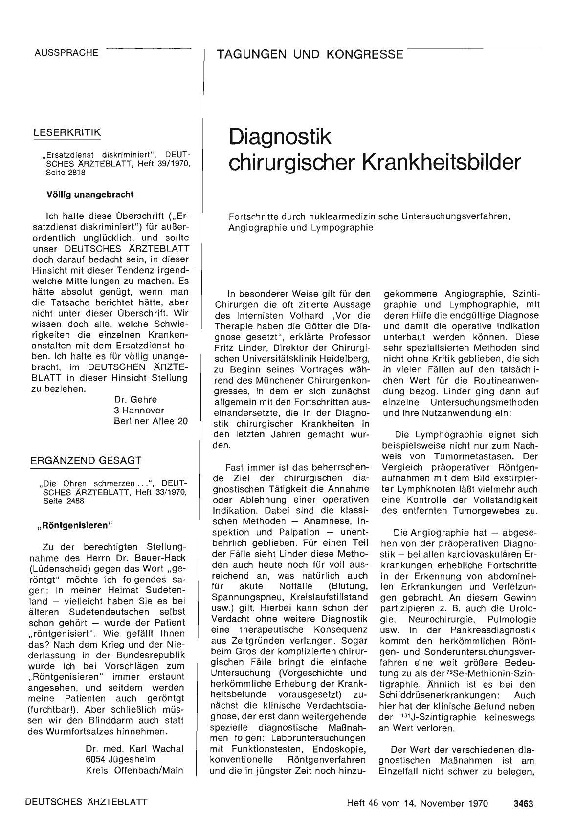 Vorschauseite 1: Leserkritik: Völlig unangebracht