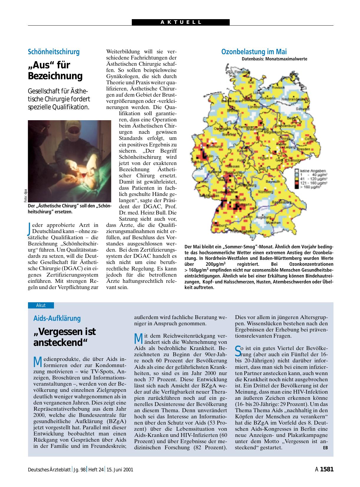 Vorschauseite 1: Schönheitschirurg: „Aus“ für Bezeichnung