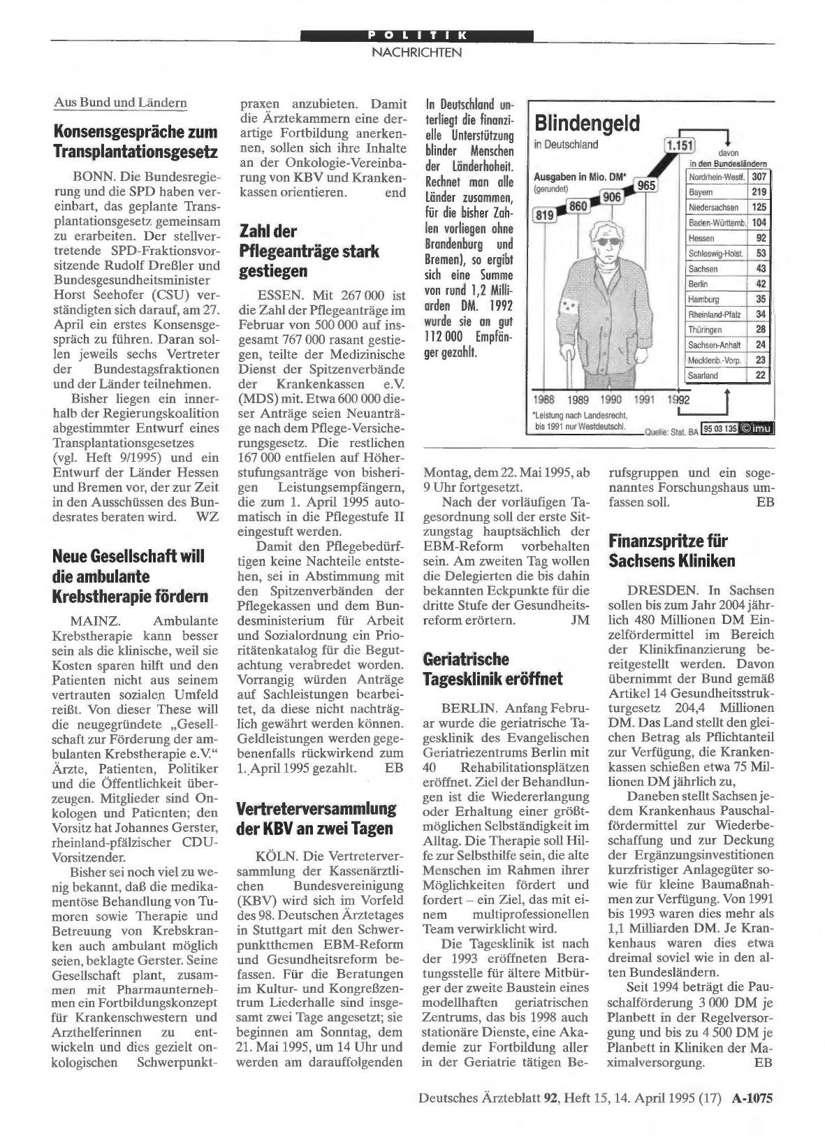 Vorschauseite 1: Finanzspritze für Sachsens Kliniken