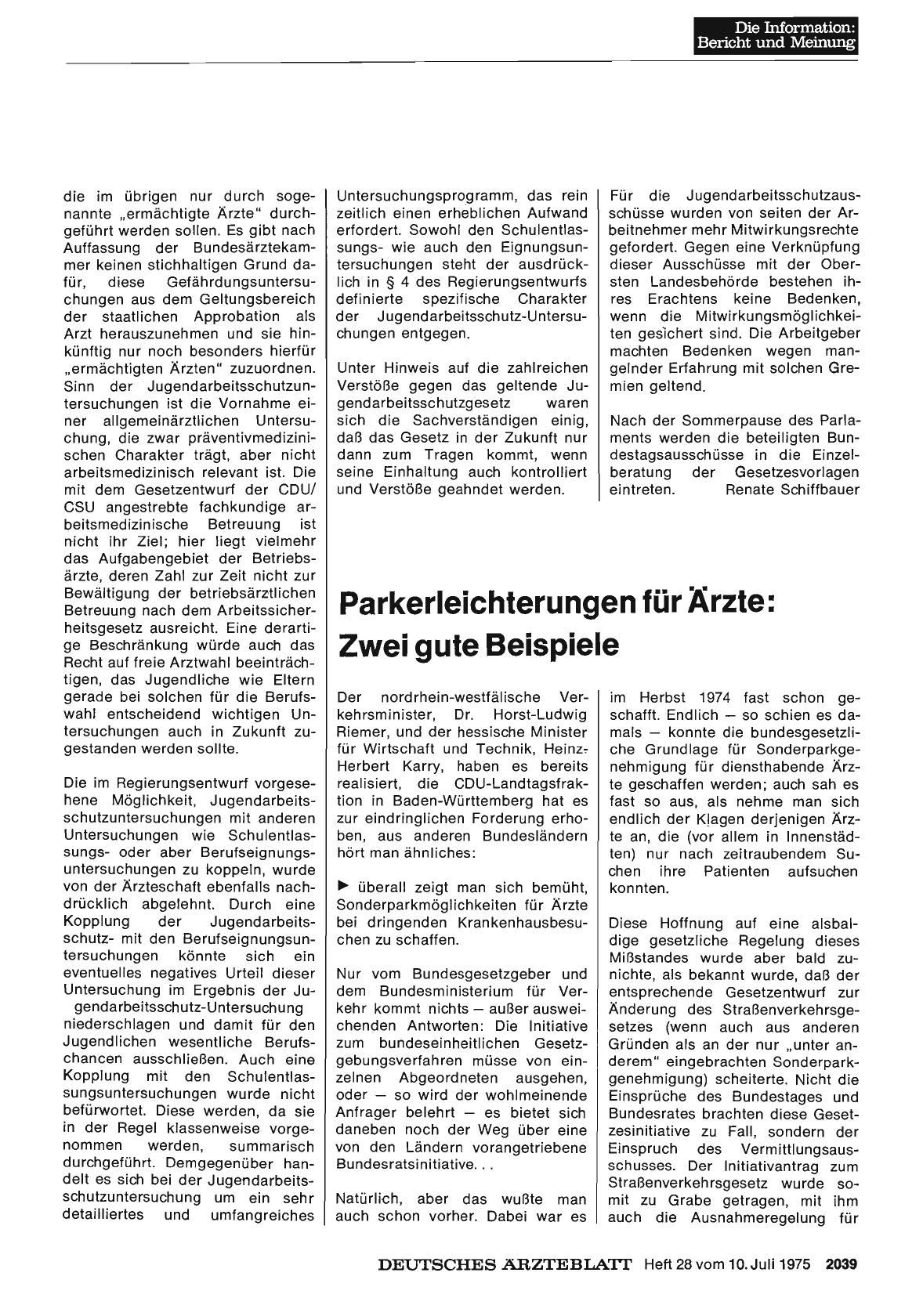 Vorschauseite 1: Parkerleichterungen für Ärzte: Zwei gute Beispiele