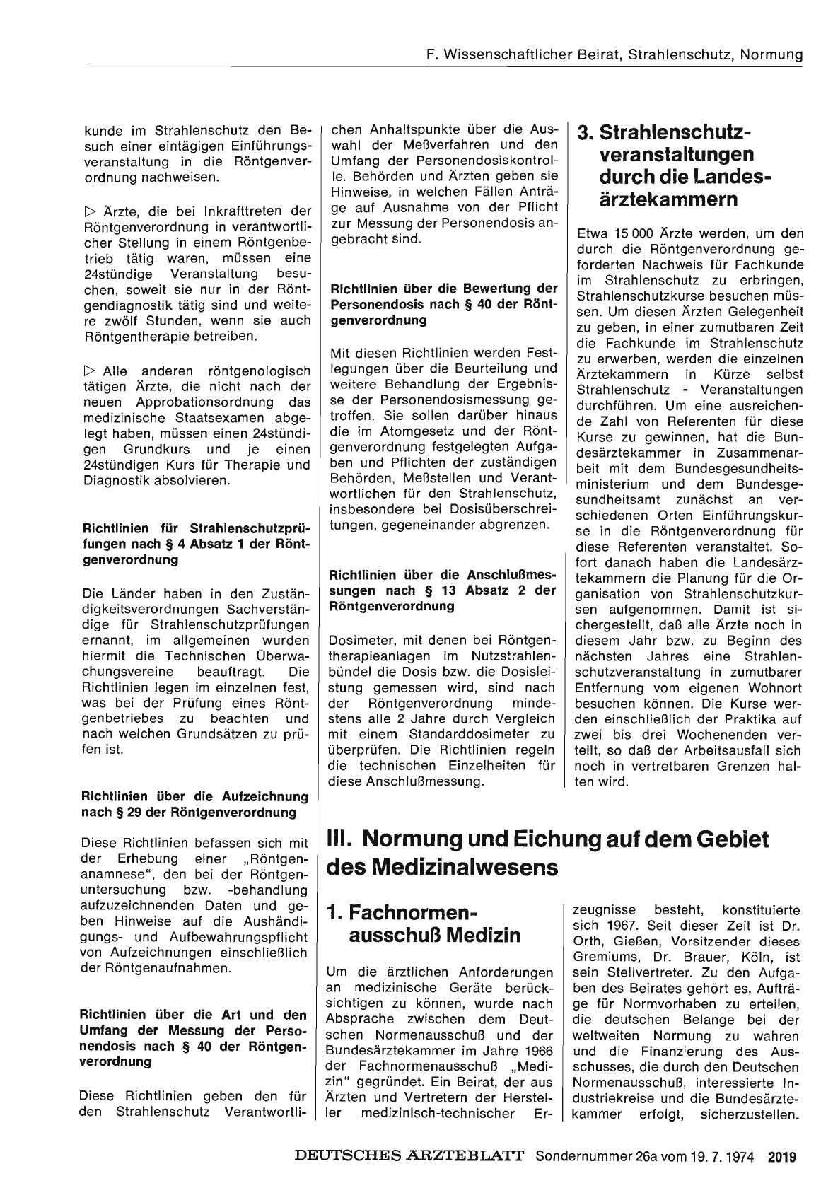 Vorschauseite 1: 3. Strahlenschutzveranstaltungen durch die Landesärztekammern