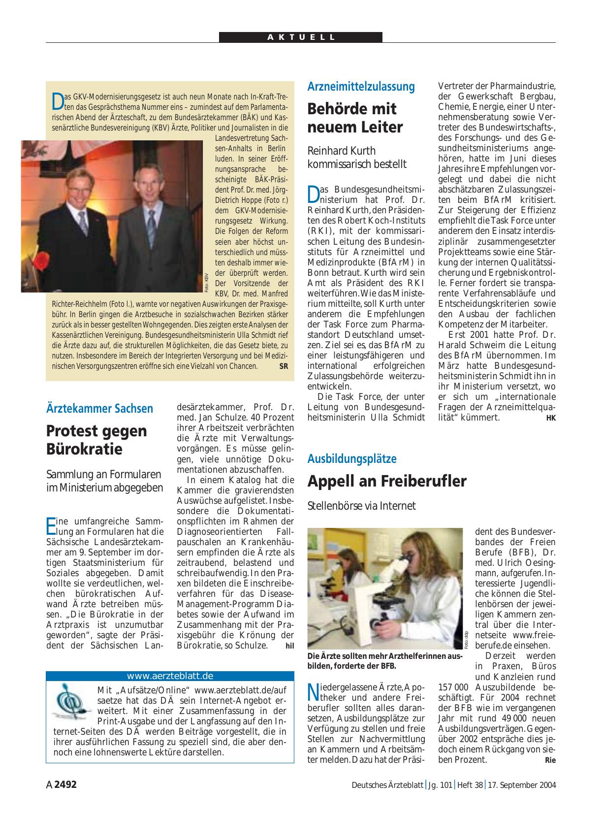 Vorschauseite 1: GKV-Modernisierungsgesetz