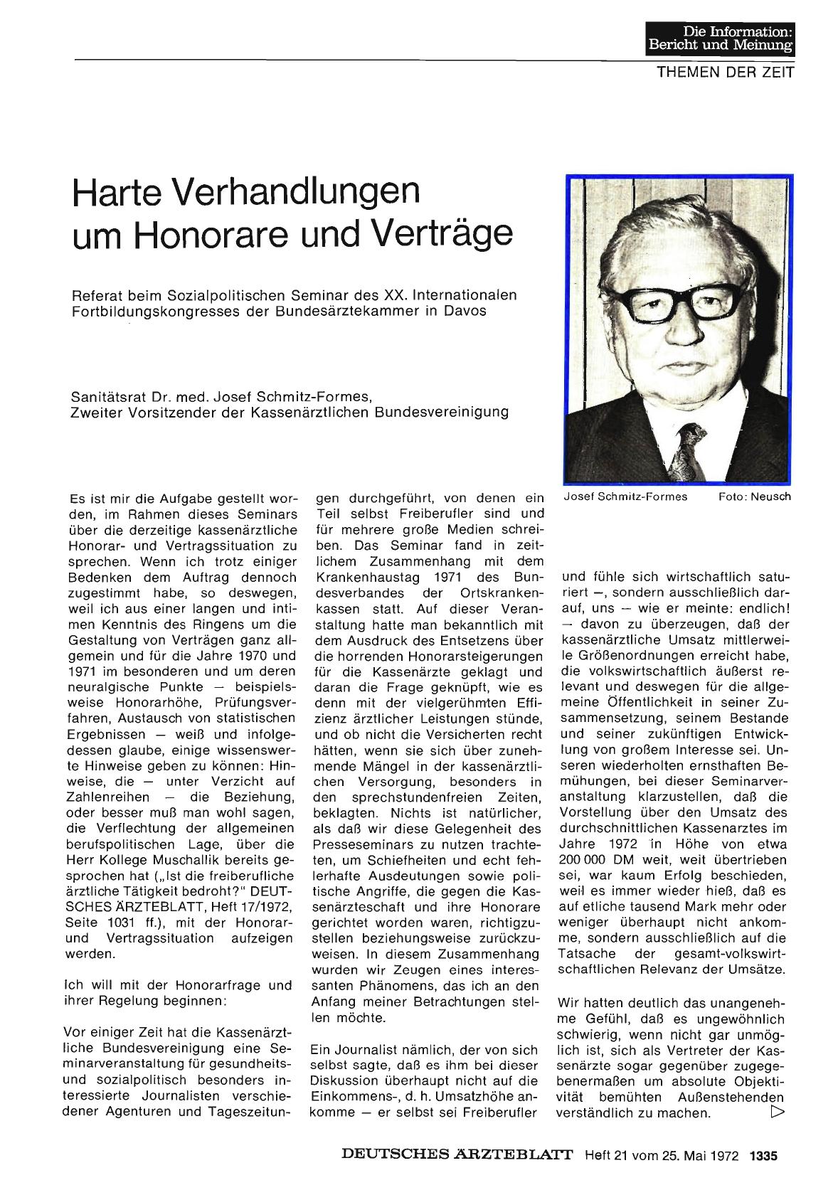 Vorschauseite 1: Harte Verhandlungen um Honorare und Verträge