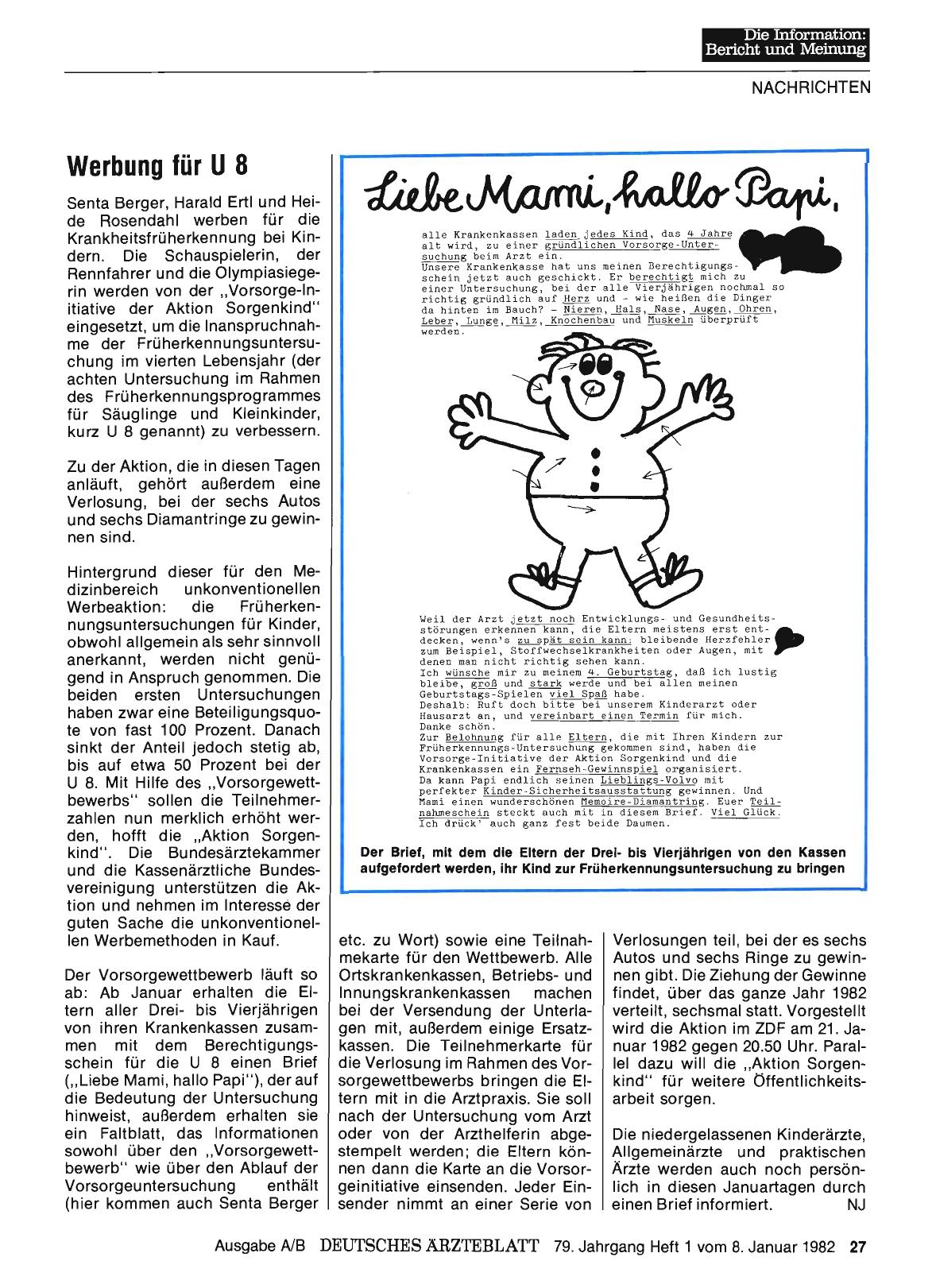 Vorschauseite 1: Werbung für U 8