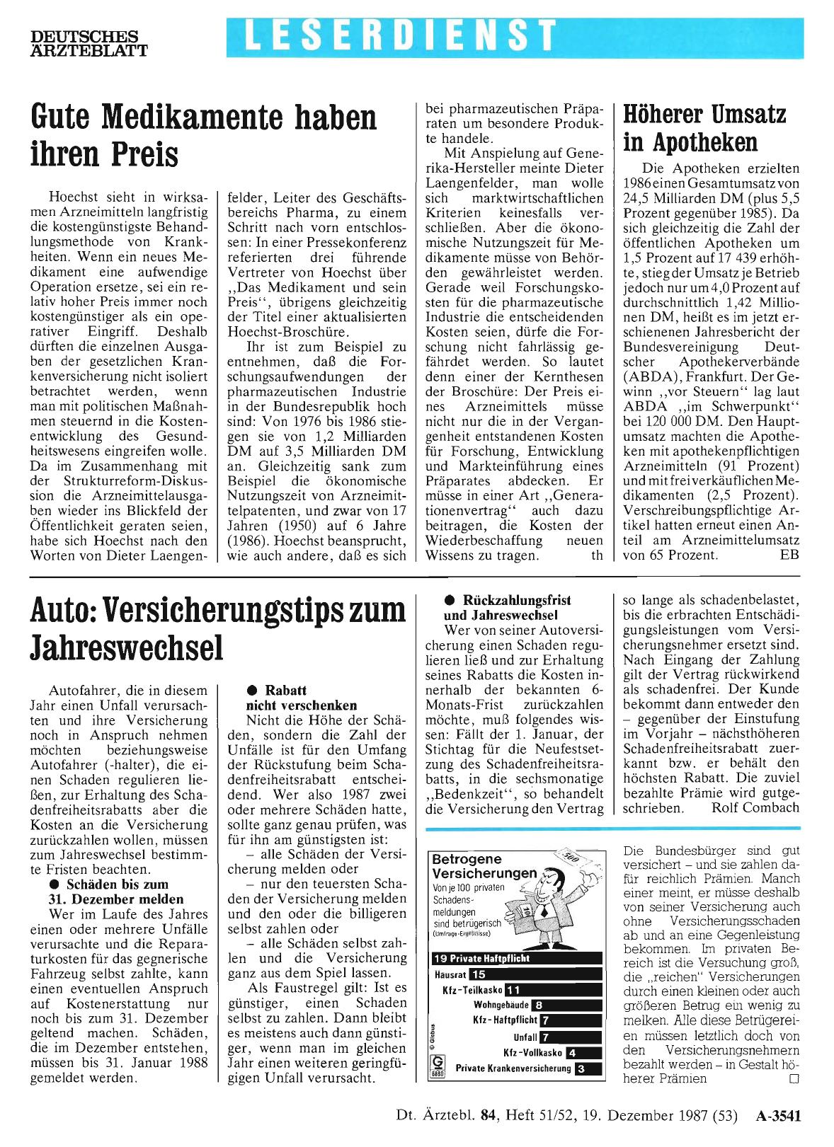 Vorschauseite 1: Gute Medikamente haben ihren Preis