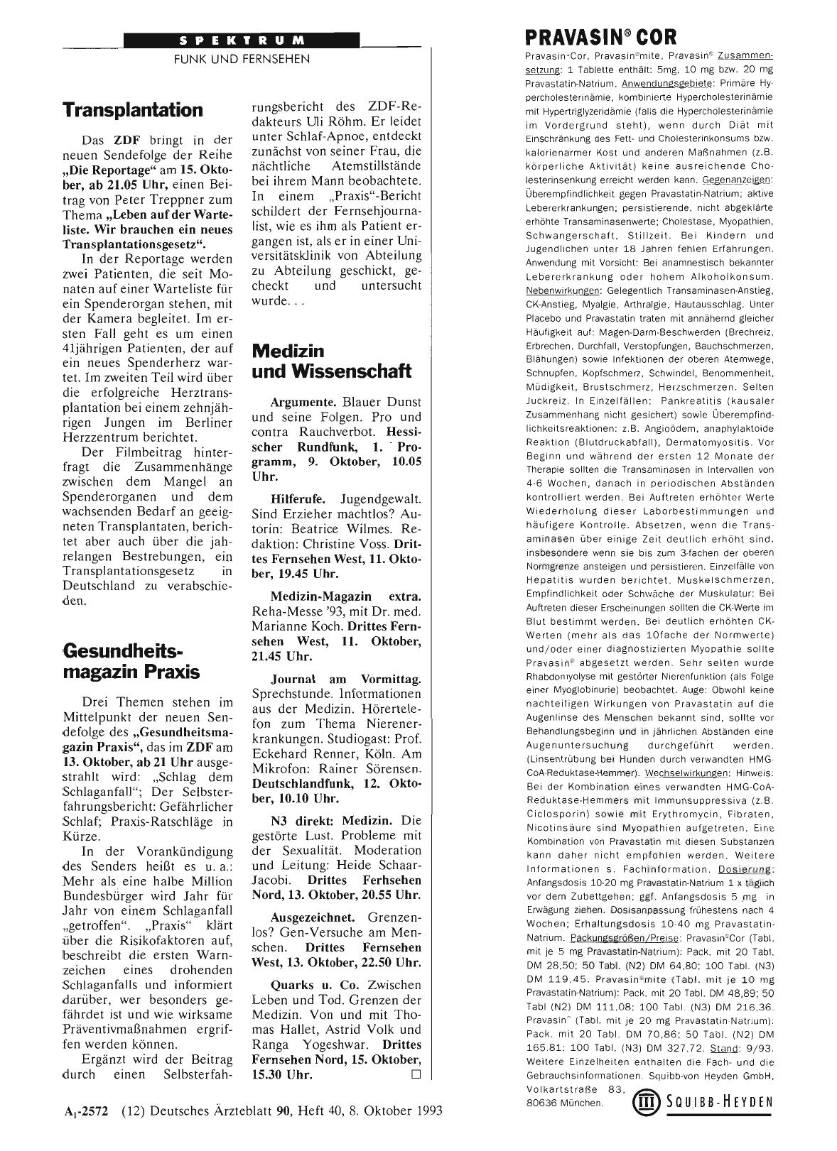 Vorschauseite 1: Medizin und Wissenschaft
