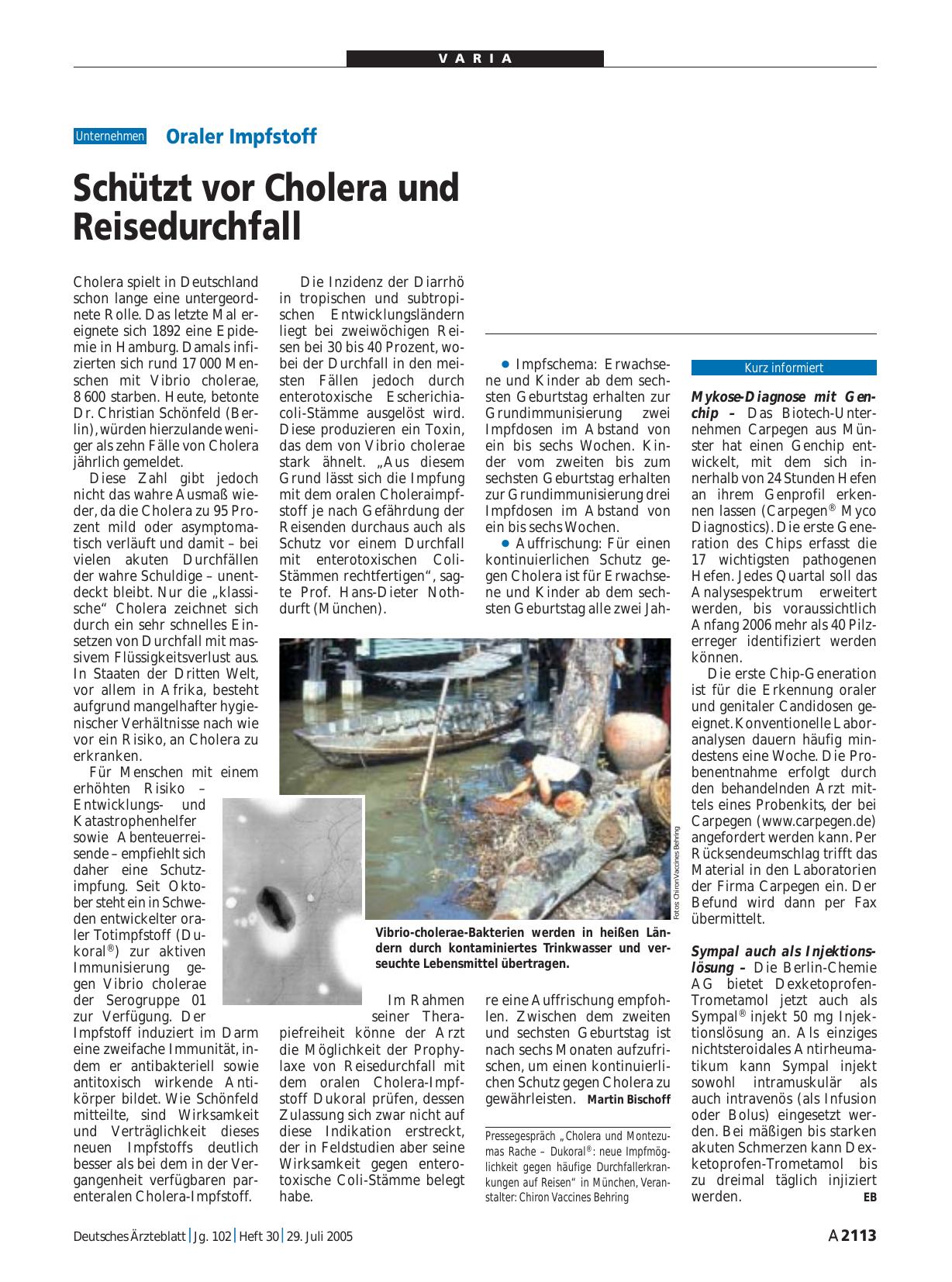 Vorschauseite 1: Sympal auch als Injektionslösung