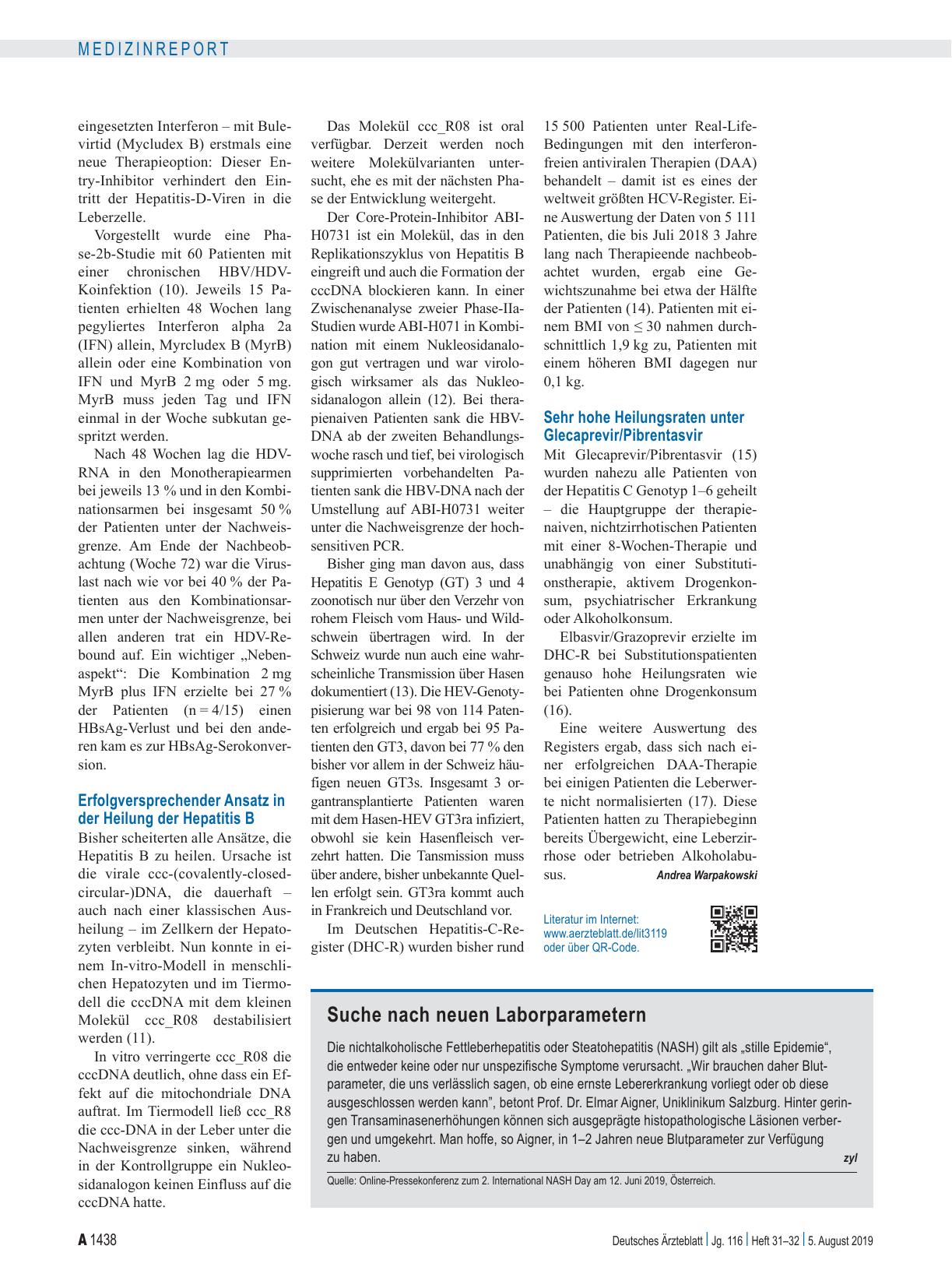 Vorschauseite 3: Hepatologie: Patienten mit Progressionsrisiko identifizieren und therapieren