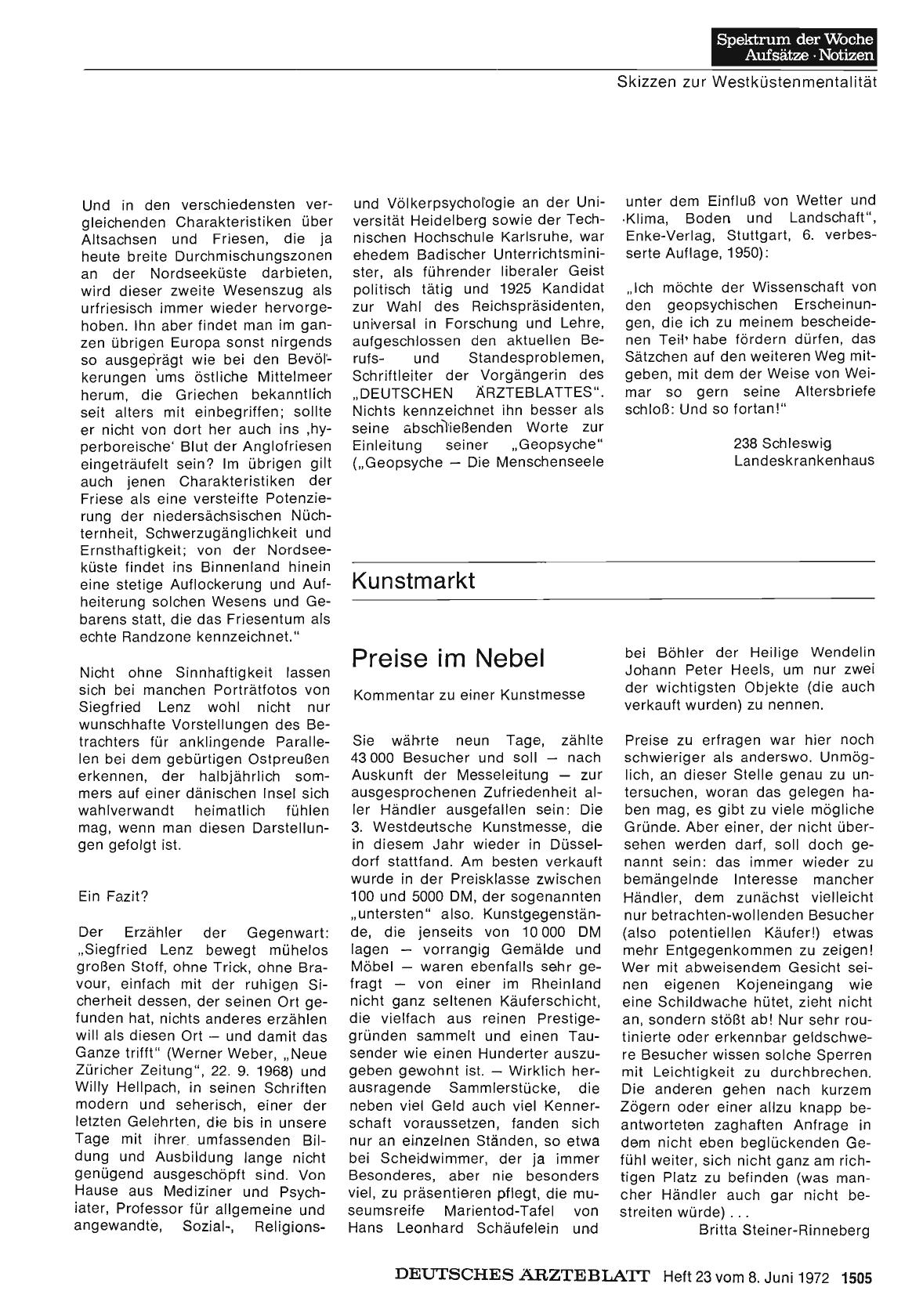 Vorschauseite 1: Preise im Nebel