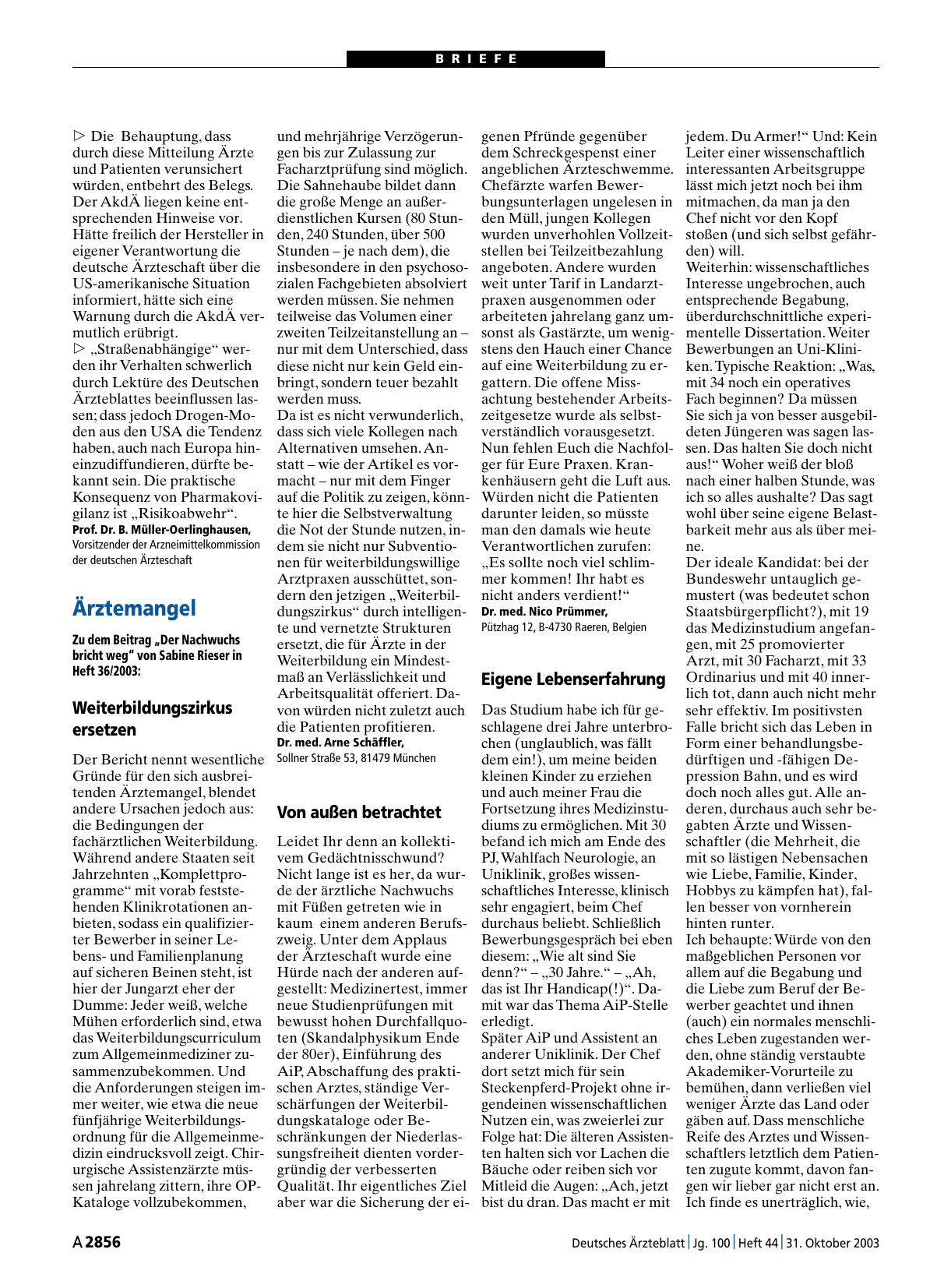 Vorschauseite 1: Ärztemangel: Von außen betrachtet