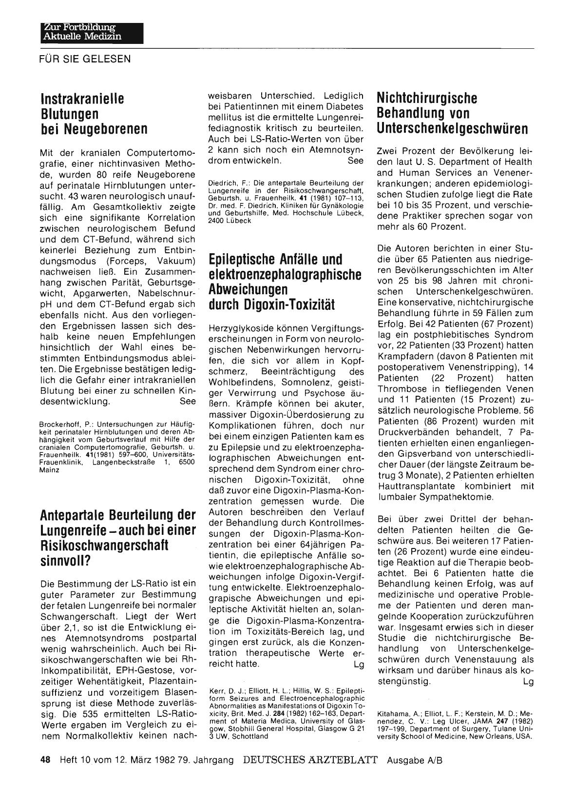 Vorschauseite 1: Epileptische Anfälle und elektroenzephalographische Abweichungen durch Digoxin-Toxizität