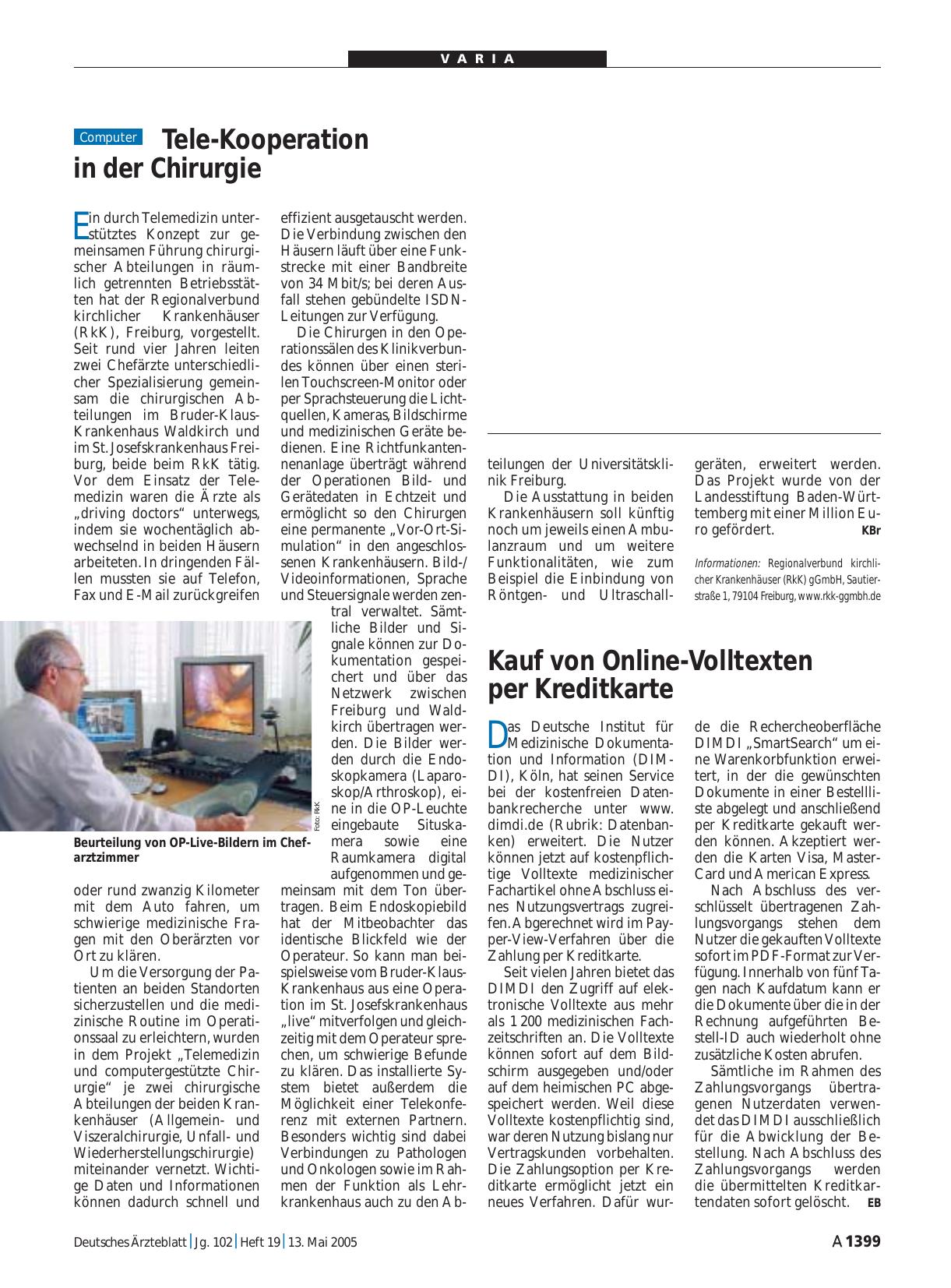 Vorschauseite 1: Kauf von Online-Volltexten per Kreditkarte