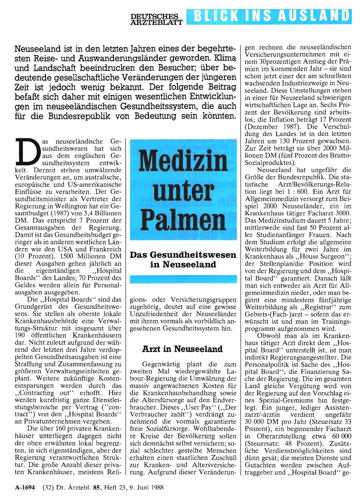 Vorschauseite 1: Medizin unter Palmen