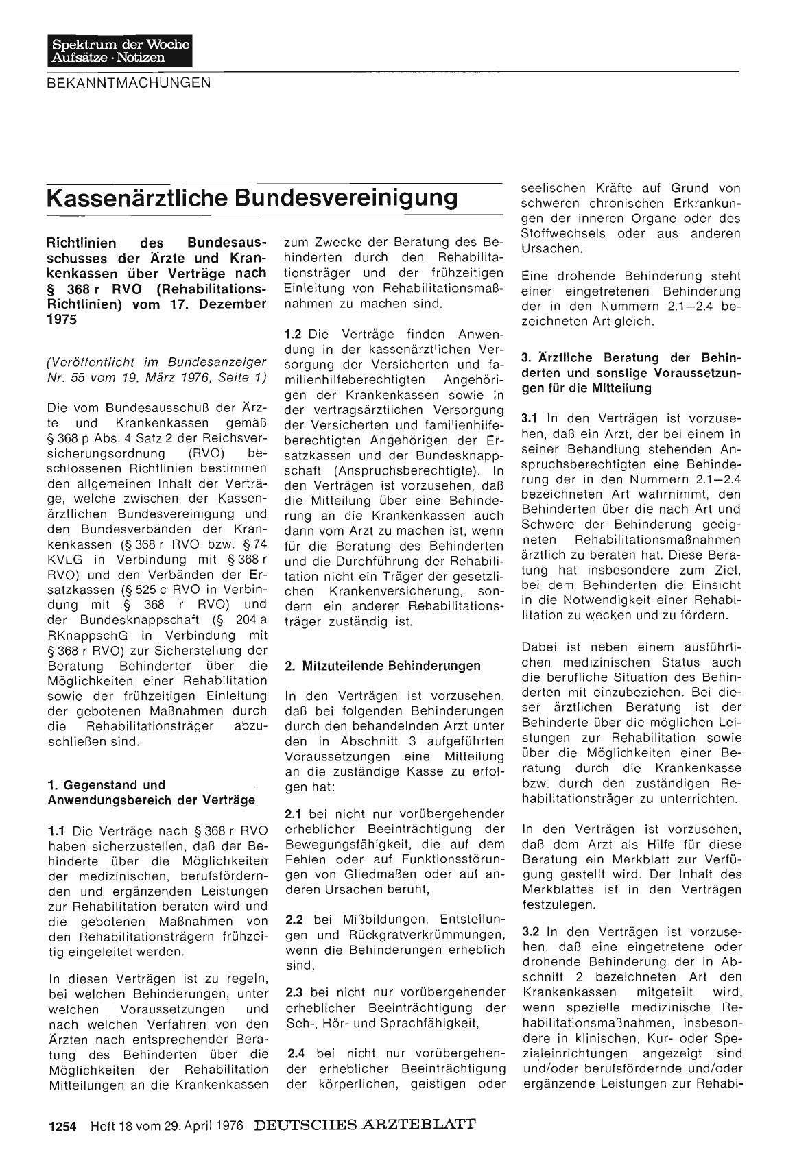 Vorschauseite 1: Kassenärztliche Bundesvereinigung
