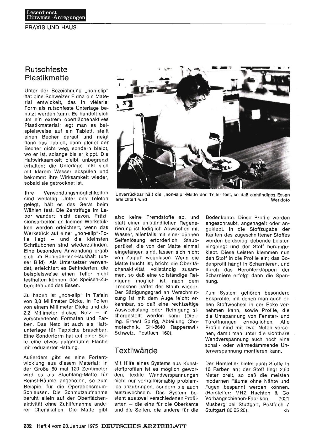 Vorschauseite 1: Rutschfeste Plastikmatte