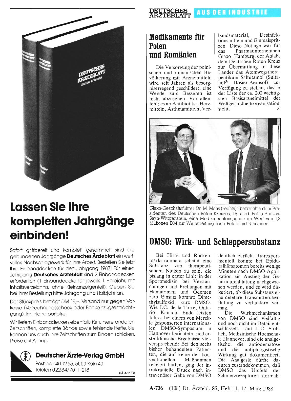 Vorschauseite 1: DMSO: Wirkund Schleppersubstanz