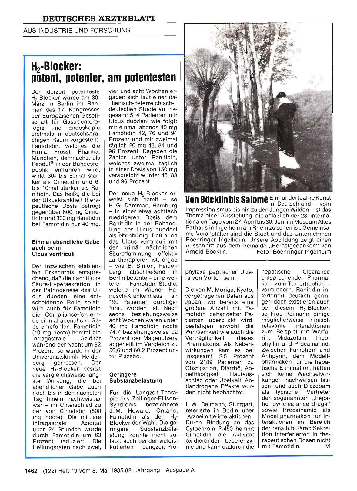 Vorschauseite 1: H2-Blocker: potent, potenter, am potentesten