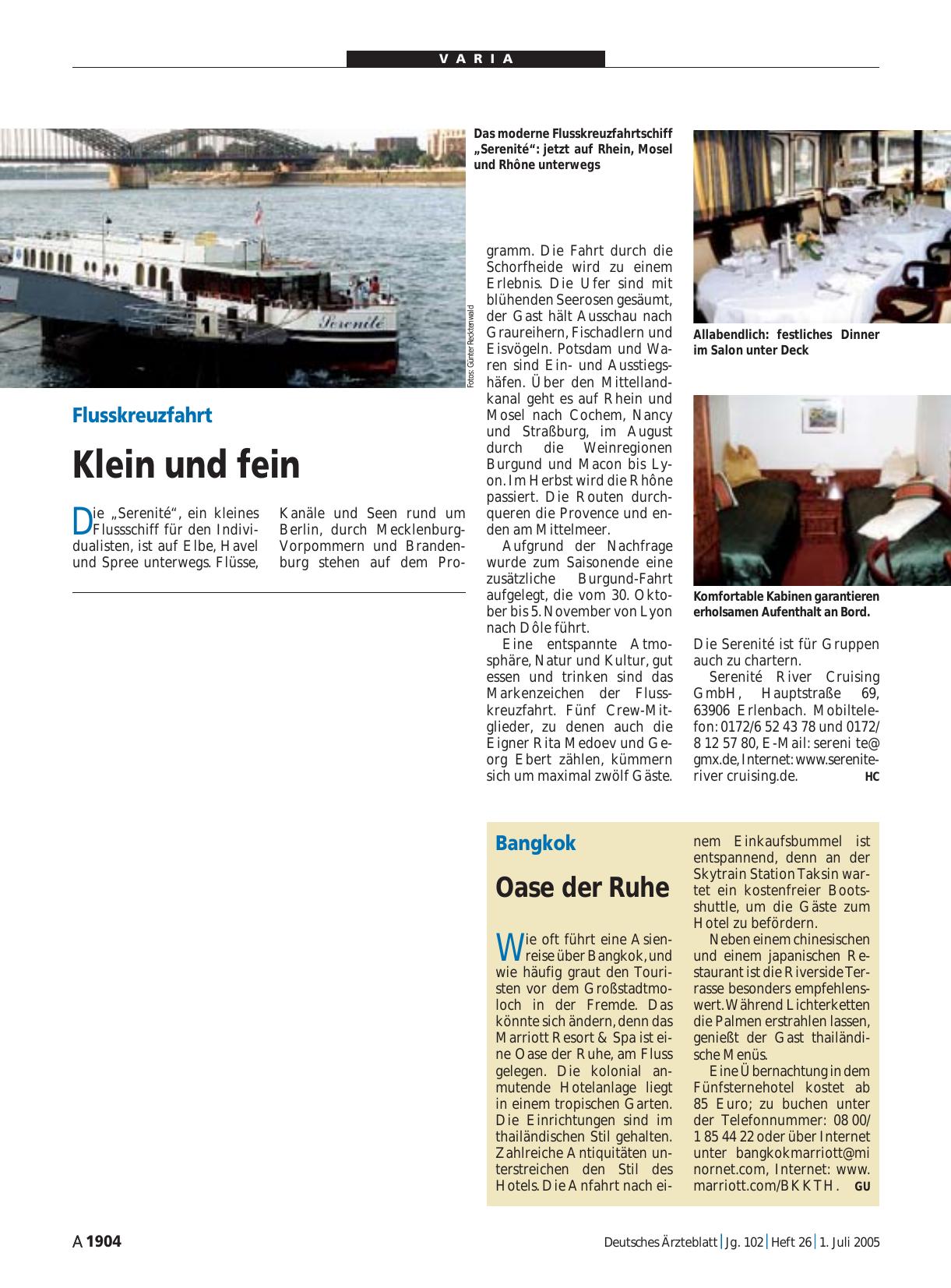 Vorschauseite 1: Flusskreuzfahrt: Klein und fein