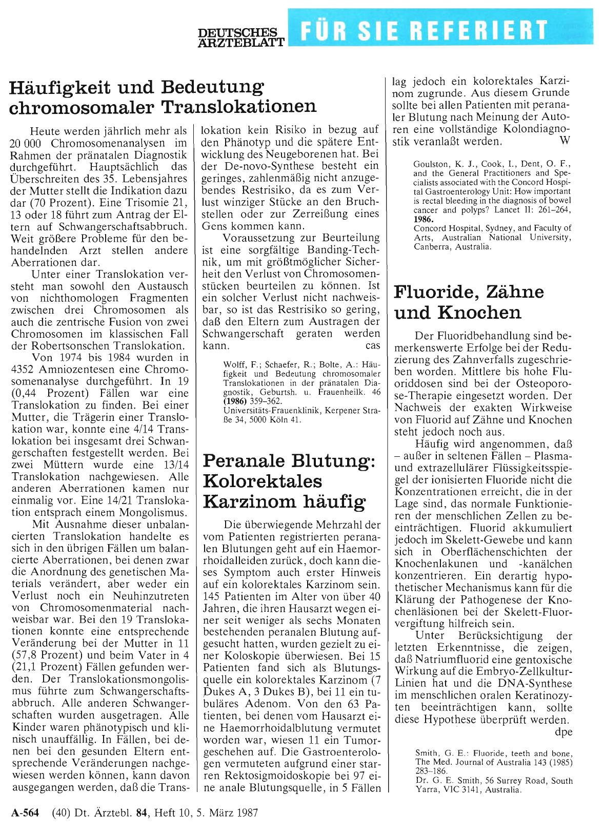 Vorschauseite 1: Fluoride, Zähne und Knochen