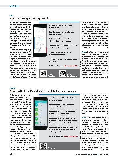 Vorschauseite 1: Ada: Künstliche Intelligenz als Diagnosehilfe