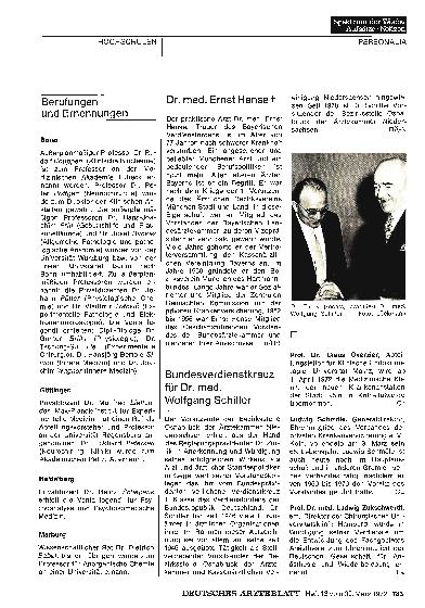 Vorschauseite 1: Berufungen und Ernennungen