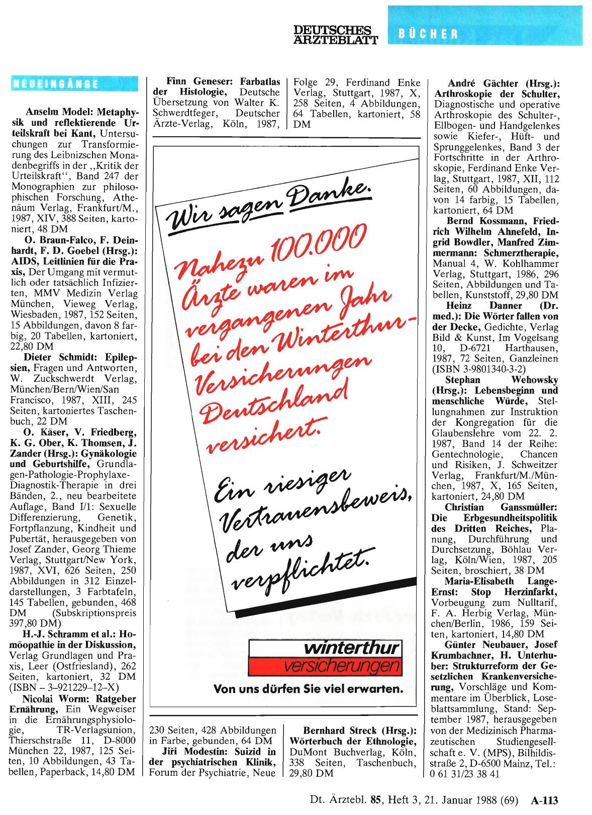 Vorschauseite 1: Neueingänge