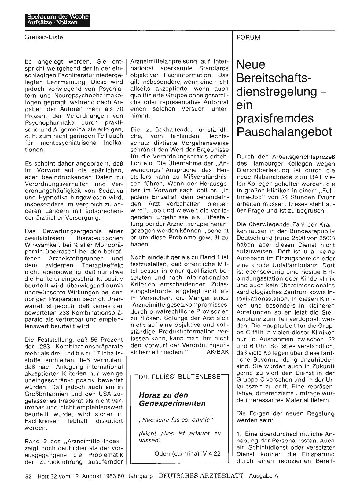 Vorschauseite 1: Neue Bereitschaftsdienstregelung — ein praxisfremdes Pauschalangebot