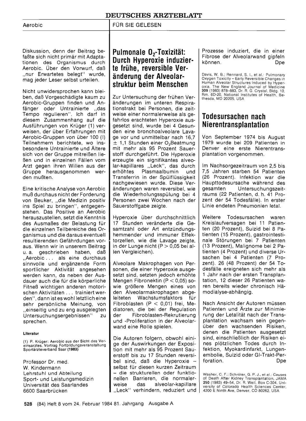 Vorschauseite 1: Todesursachen nach Nierentransplantation