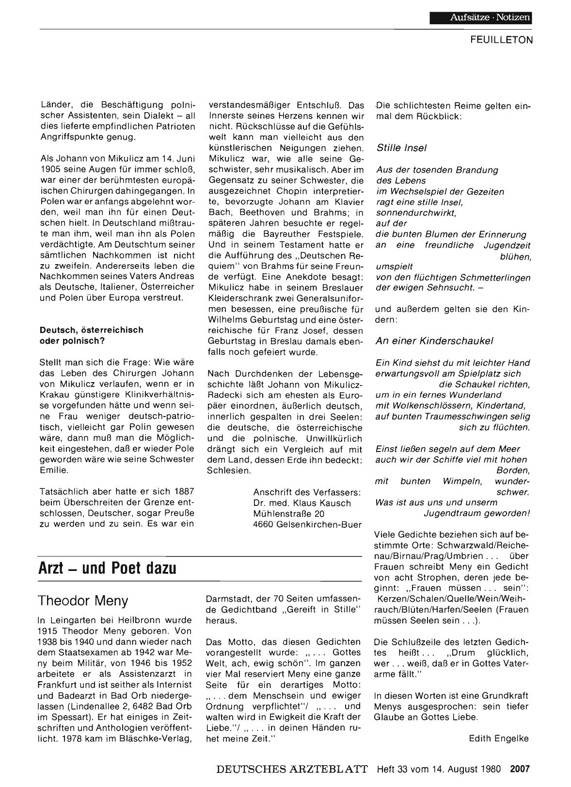 Vorschauseite 1: Theodor Meny