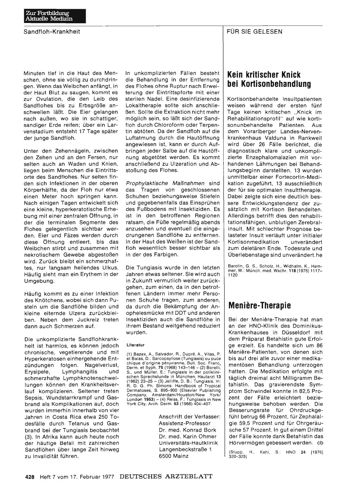 Vorschauseite 1: Meniere-Therapie
