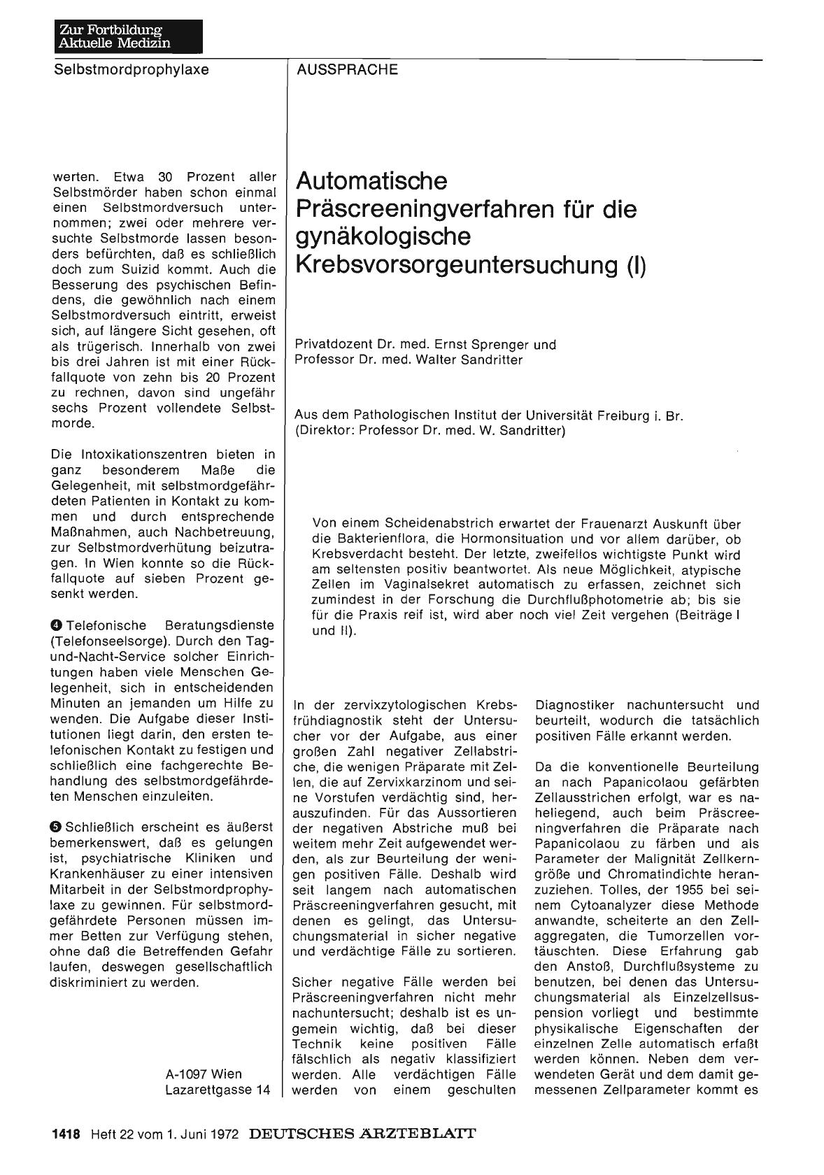 Vorschauseite 1: Automatische Präscreeningverfahren für die gynäkologische Krebsvorsorgeuntersuchung (1)