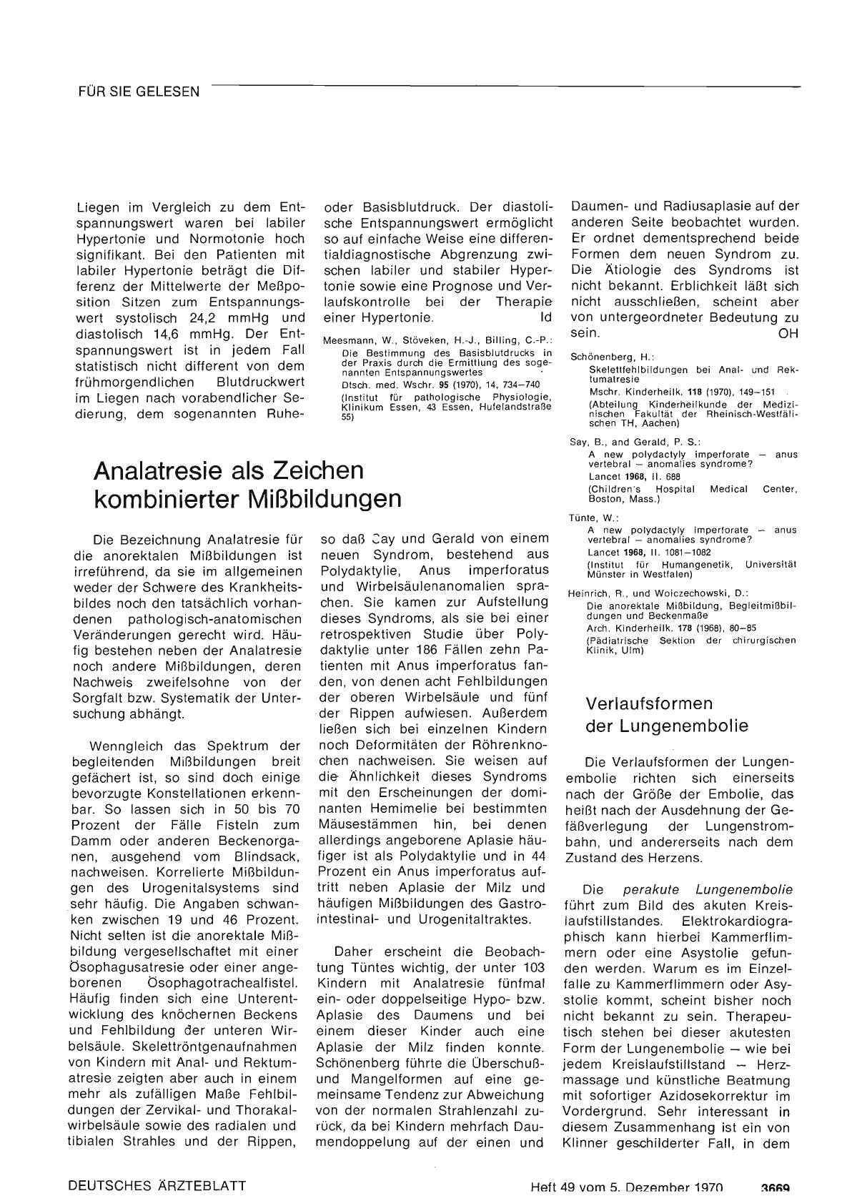 Vorschauseite 1: Verlaufsformen der Lungenembolie