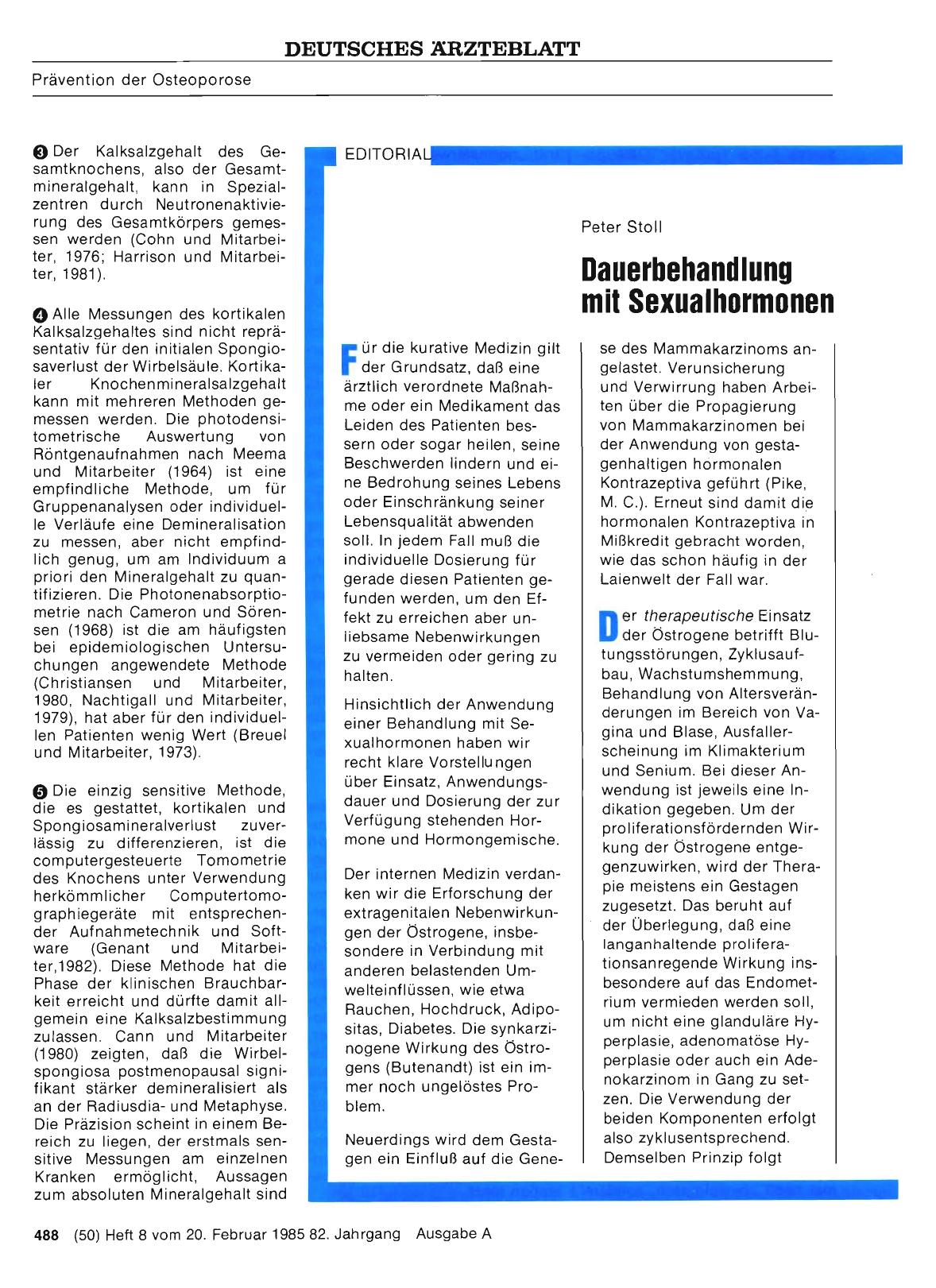Vorschauseite 1: Dauerbehandlung mit Sexualhormonen