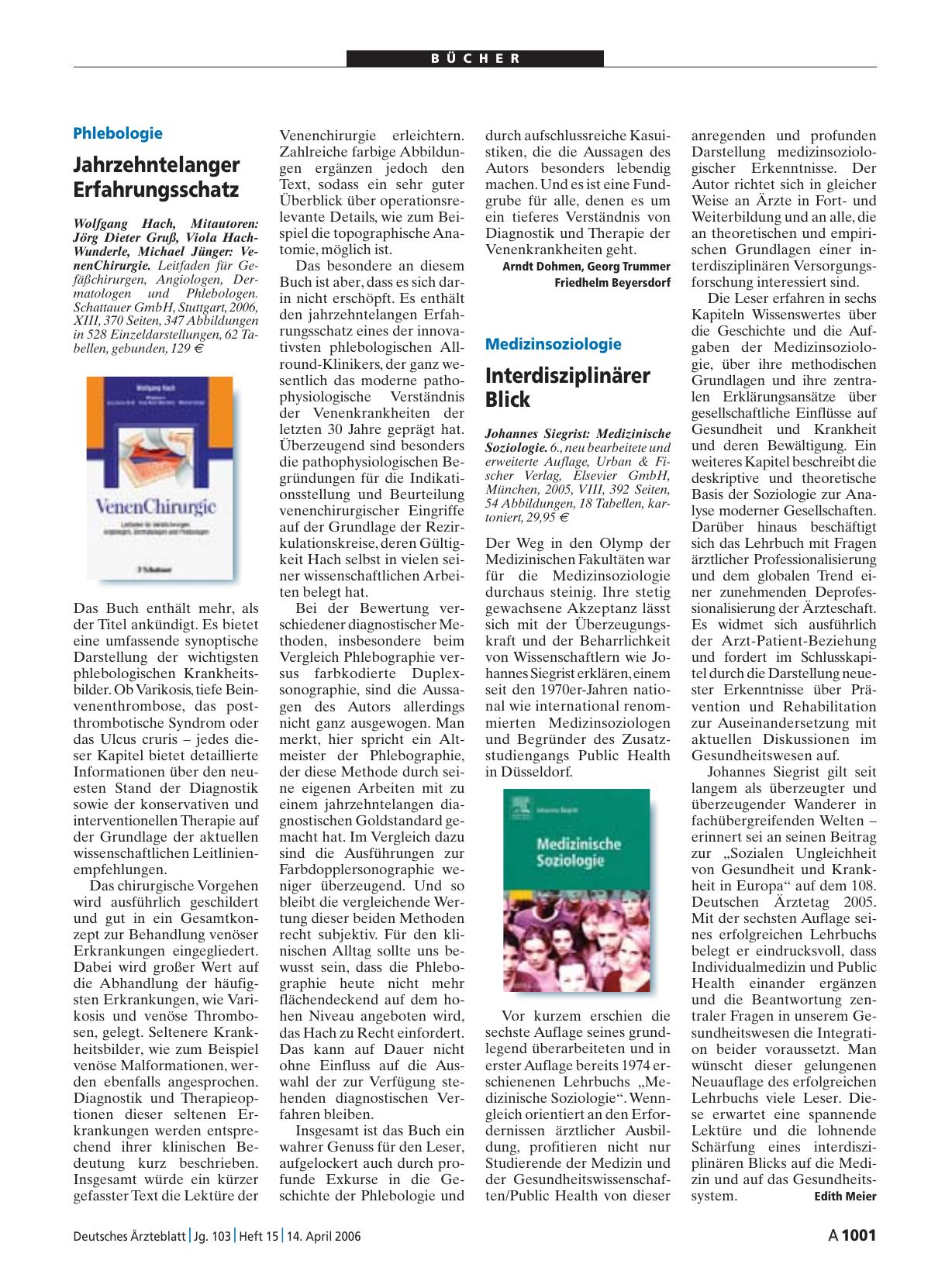 Vorschauseite 1: Medizinische Soziologie