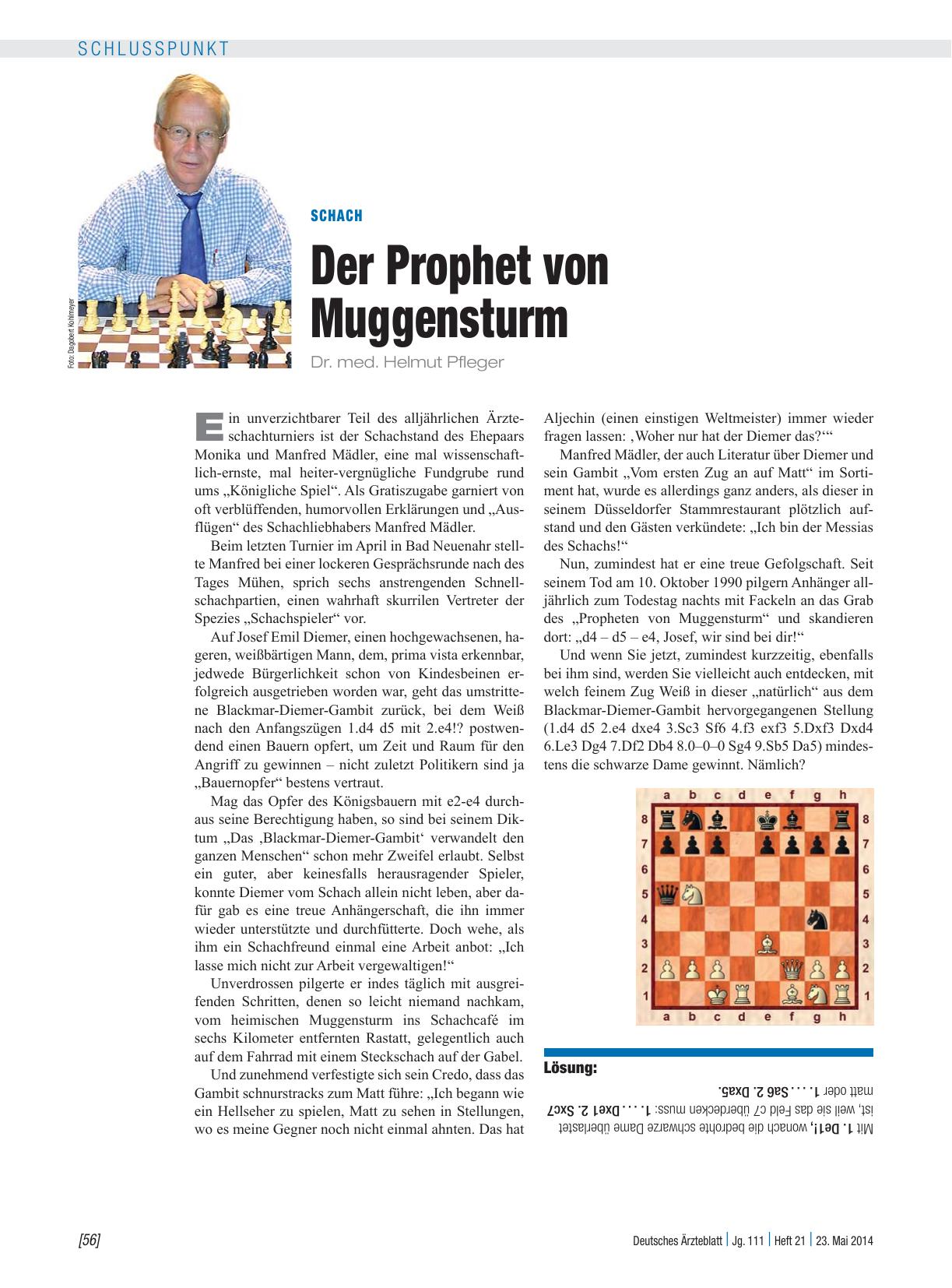 Vorschauseite 1: Schach: Der Prophet von Muggensturm