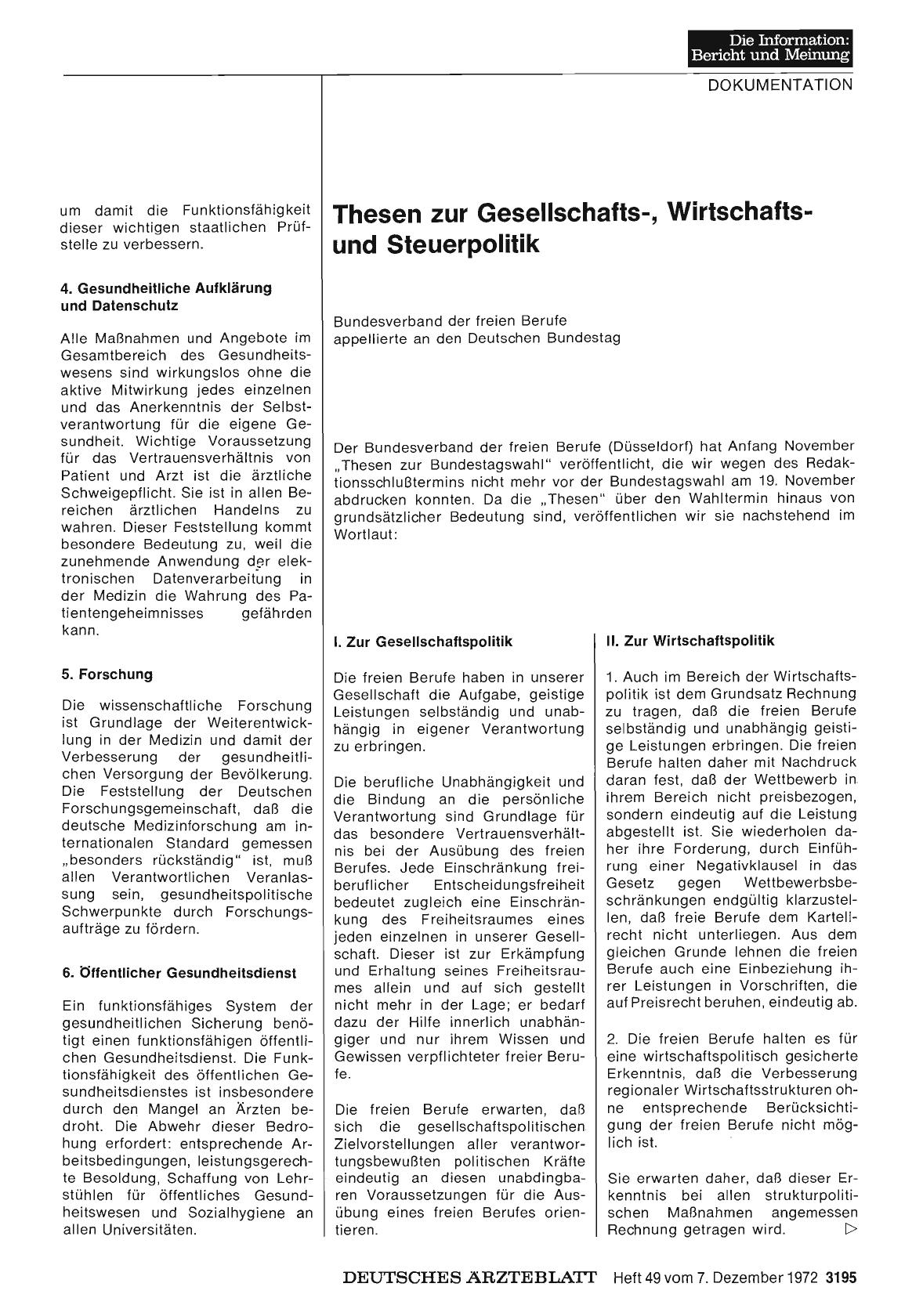 Vorschauseite 1: Thesen zur Gesellschafts-, Wirtschaftsund Steuerpolitik