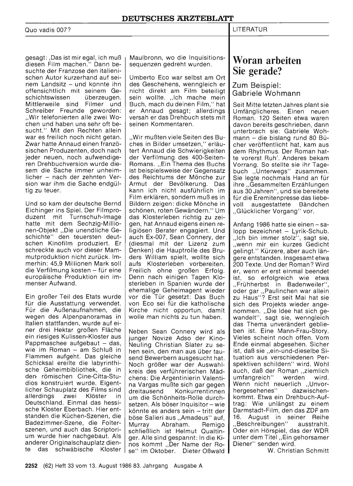 Vorschauseite 1: Woran arbeiten Sie gerade?