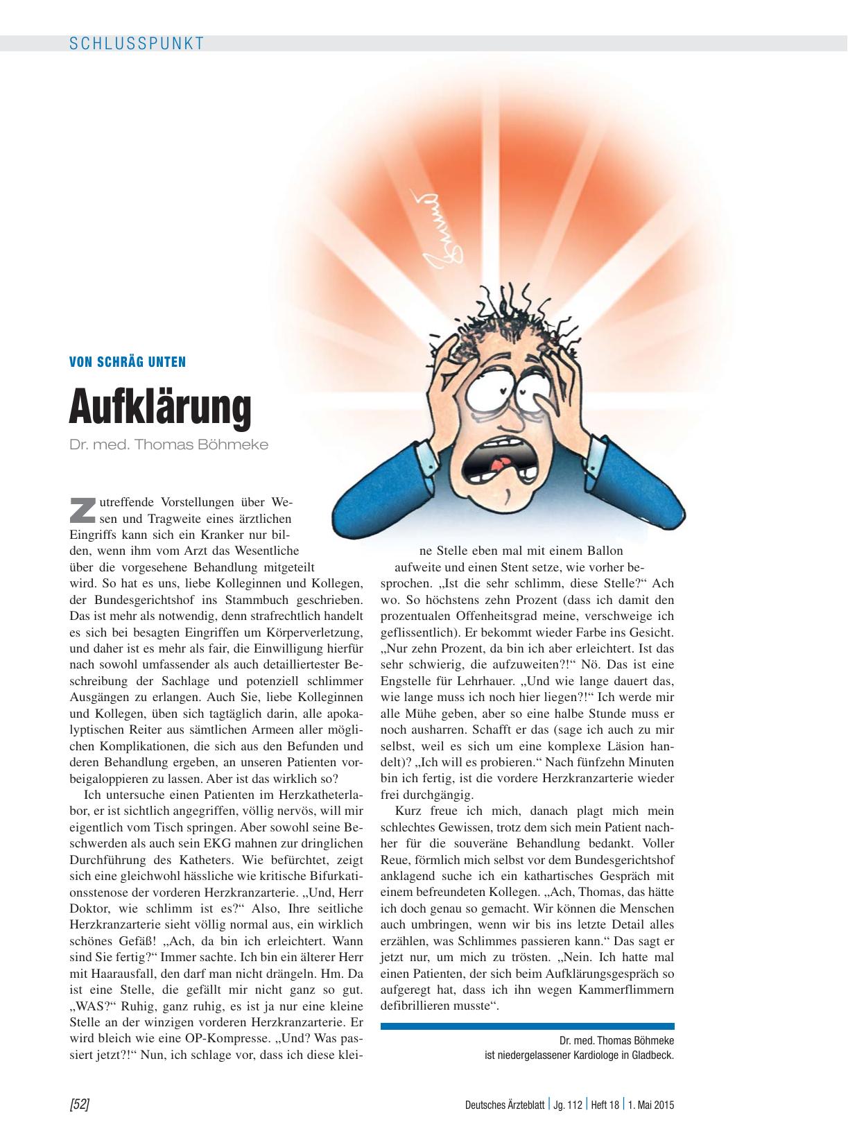 Vorschauseite 1: Von schräg unten: Aufklärung