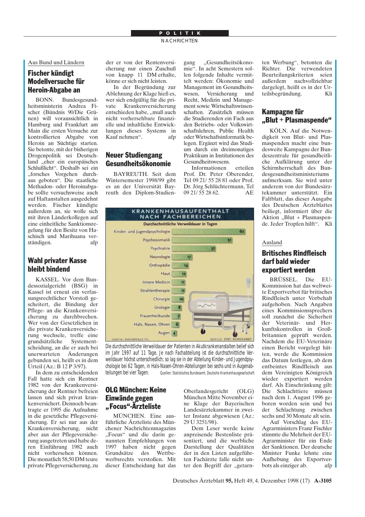 Vorschauseite 1: Neuer Studiengang Gesundheitsökonomie